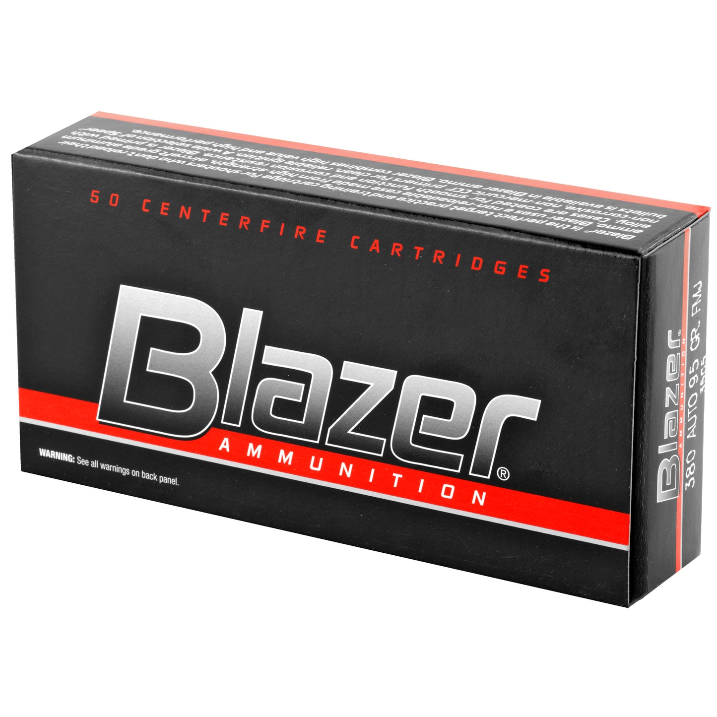 Blazer Ammunition, Blazer Brass, Full Metal Jacket, 50 Round Box