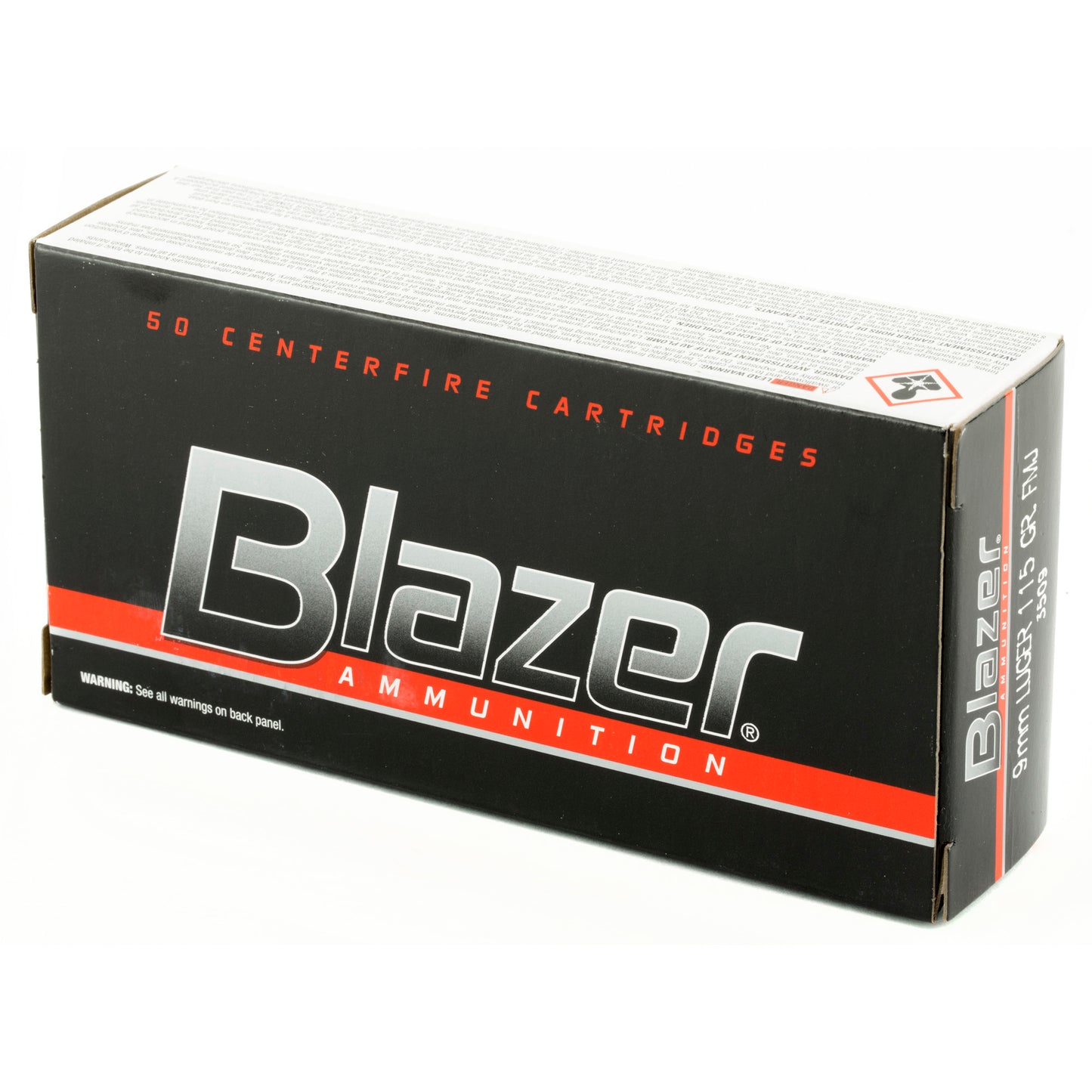 Blazer 9mm 115gr Full Metal Jacket (50 Round Box)