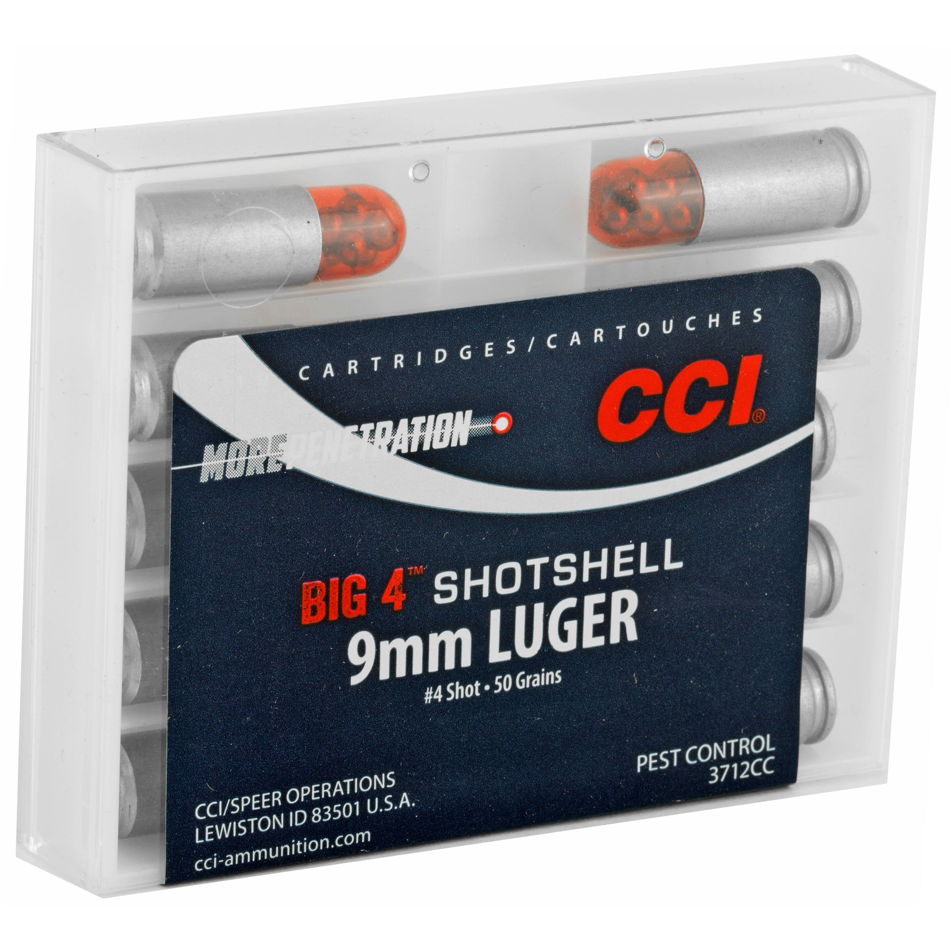 CCI 9mm #4 Shotshell Pest Control 45 Grain #4 Shot (10 Round Box)