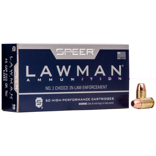 Speer Lawman .45 GAP 200 Grain | TMJ |  (50 Round Box)