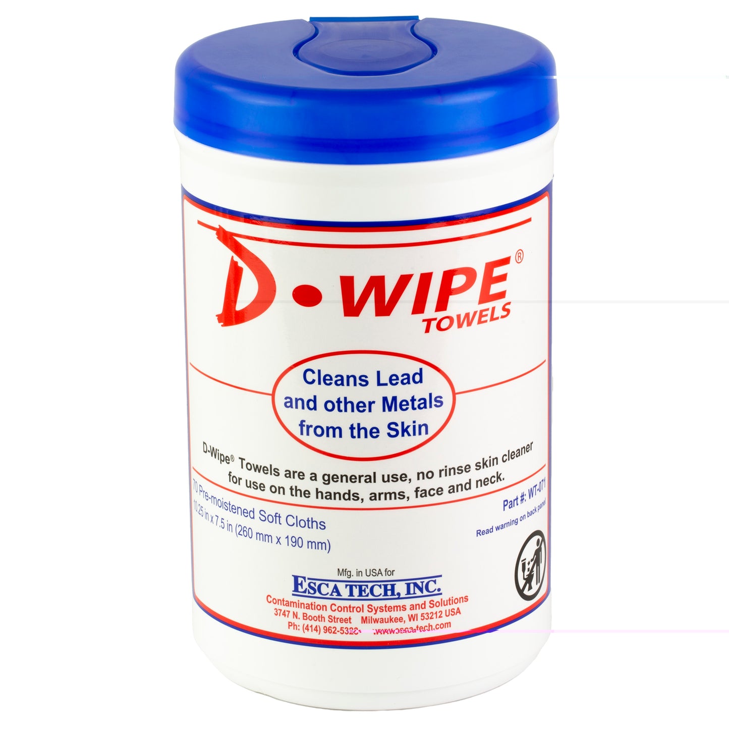 D-wipe Towels 6-70 Ct Canisters