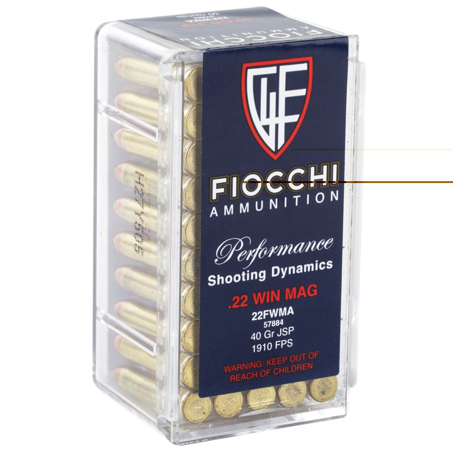 Fiocchi 22wmr 40gr Jsp 50/2000