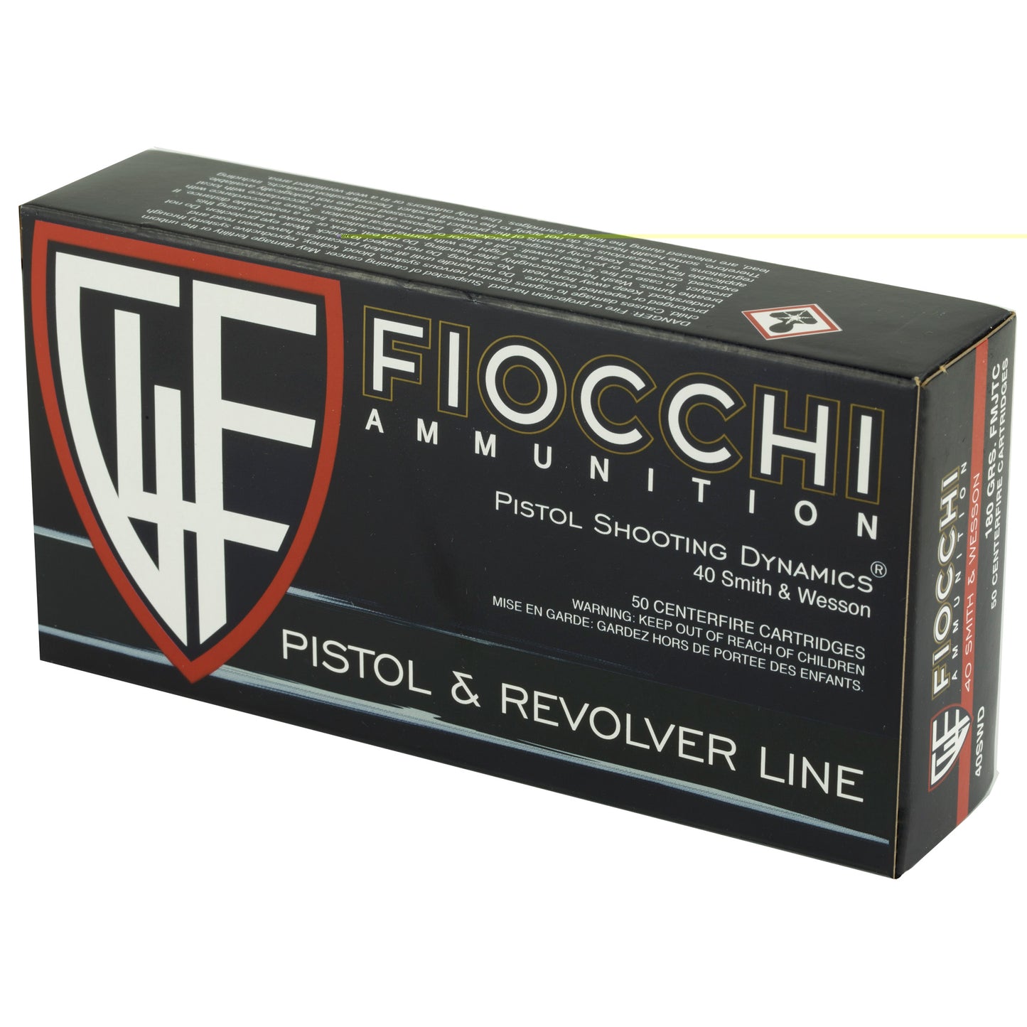 Fiocchi 40sw 180gr Fmj 50/1000