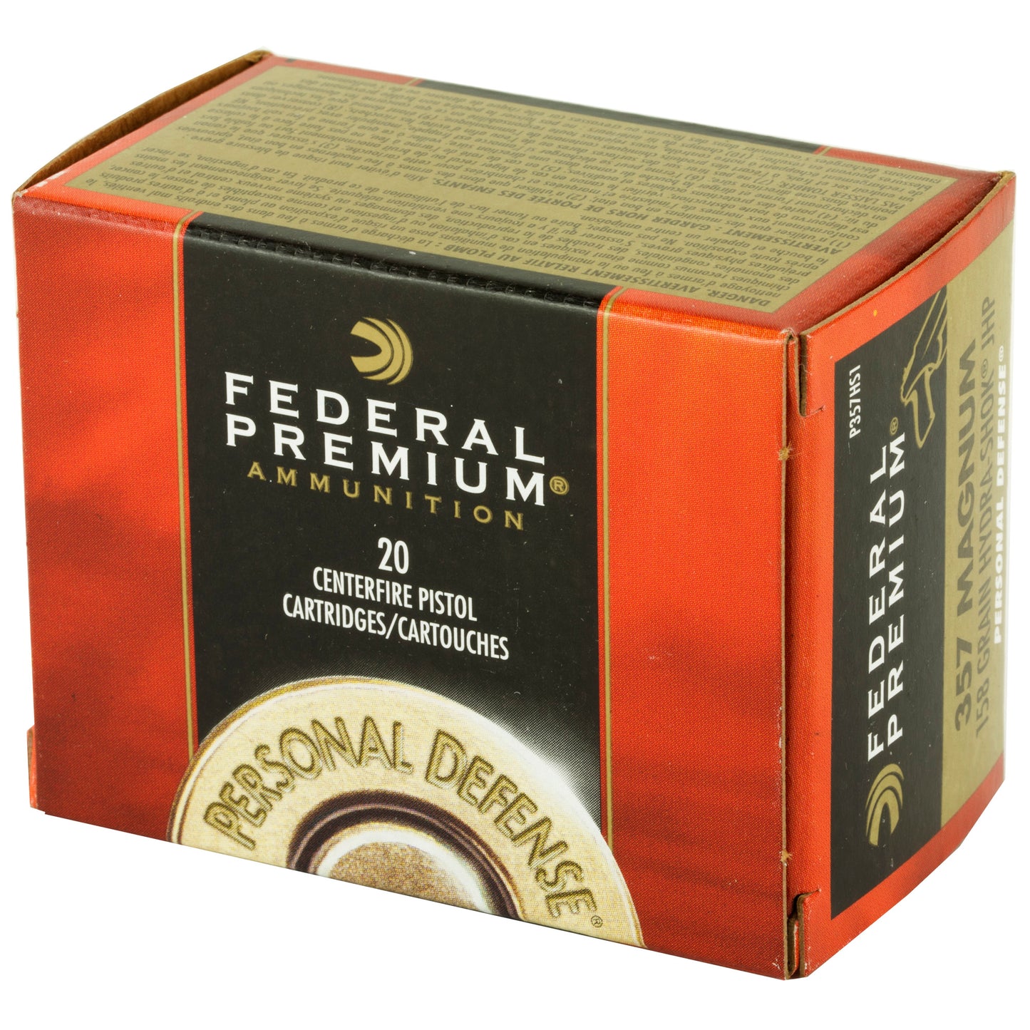 Federal, Hydra-Shok, 357 Mag, 158 Grain  (20 Round Box)