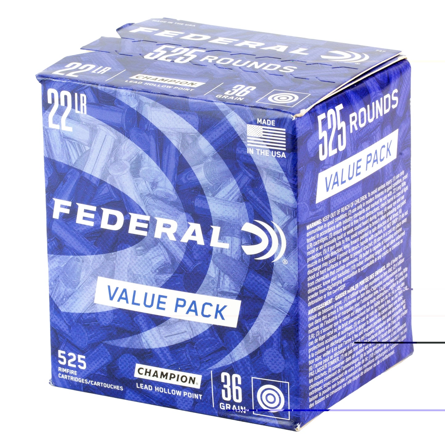 Fed 22lr 36gr Lead Hp 525 Ct