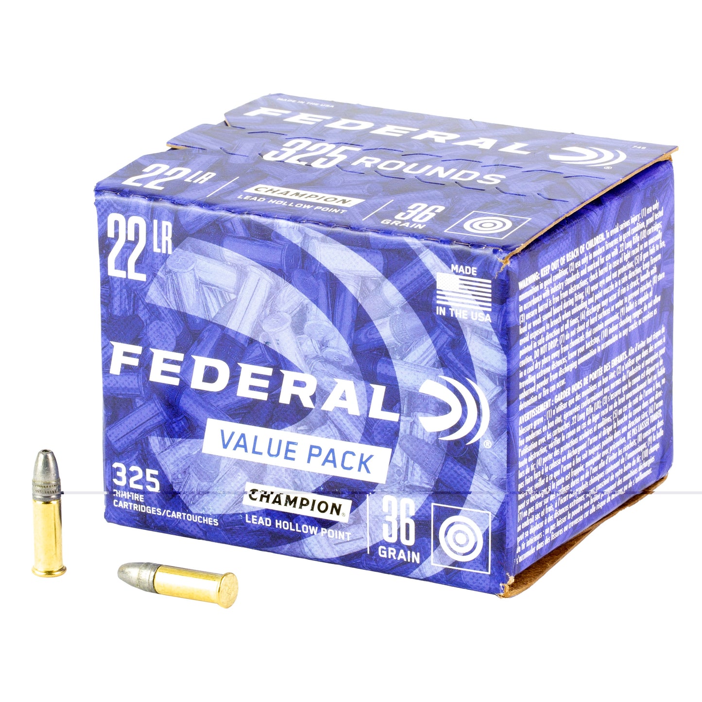 Fed 22lr 36gr Lead Hp 325 Ct