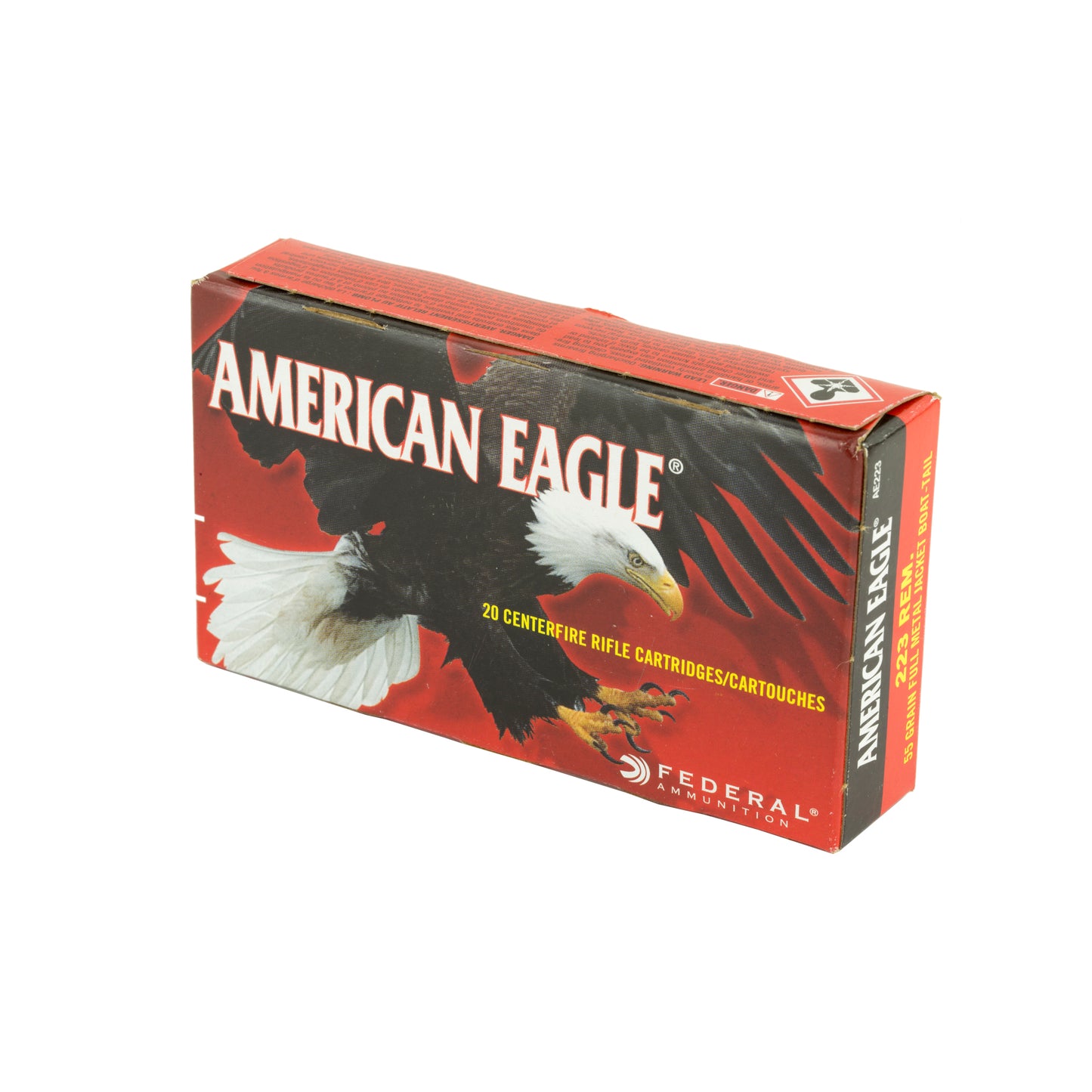 Federal, American Eagle, 223REM, 55 Grain, Full Metal Jacket, 20 Round Box