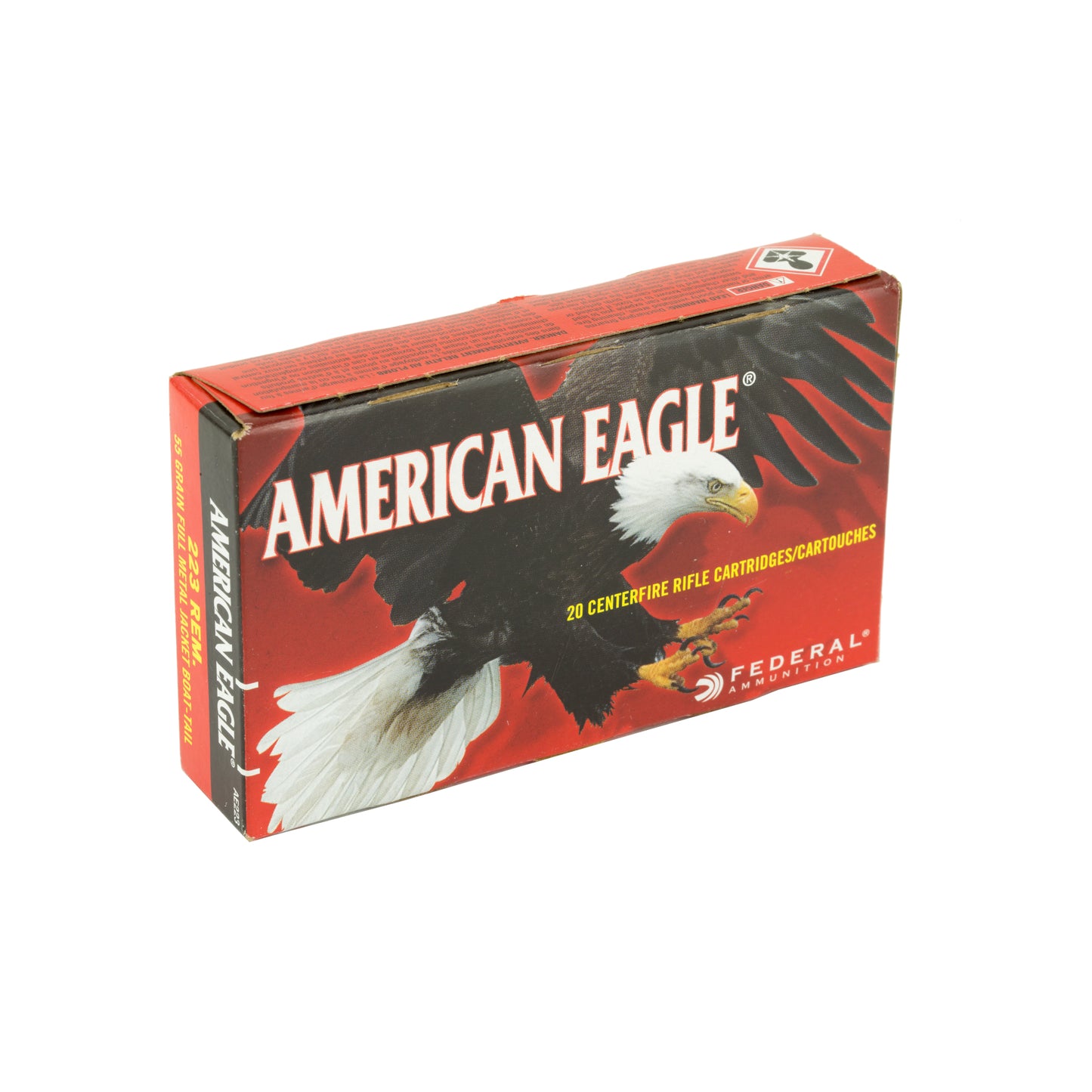 Federal, American Eagle, 223REM, 55 Grain, Full Metal Jacket, 20 Round Box