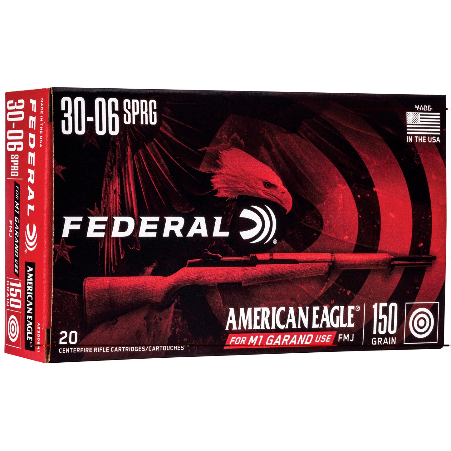 Fed Am Eagle 3006 150gr Fmj M1 20