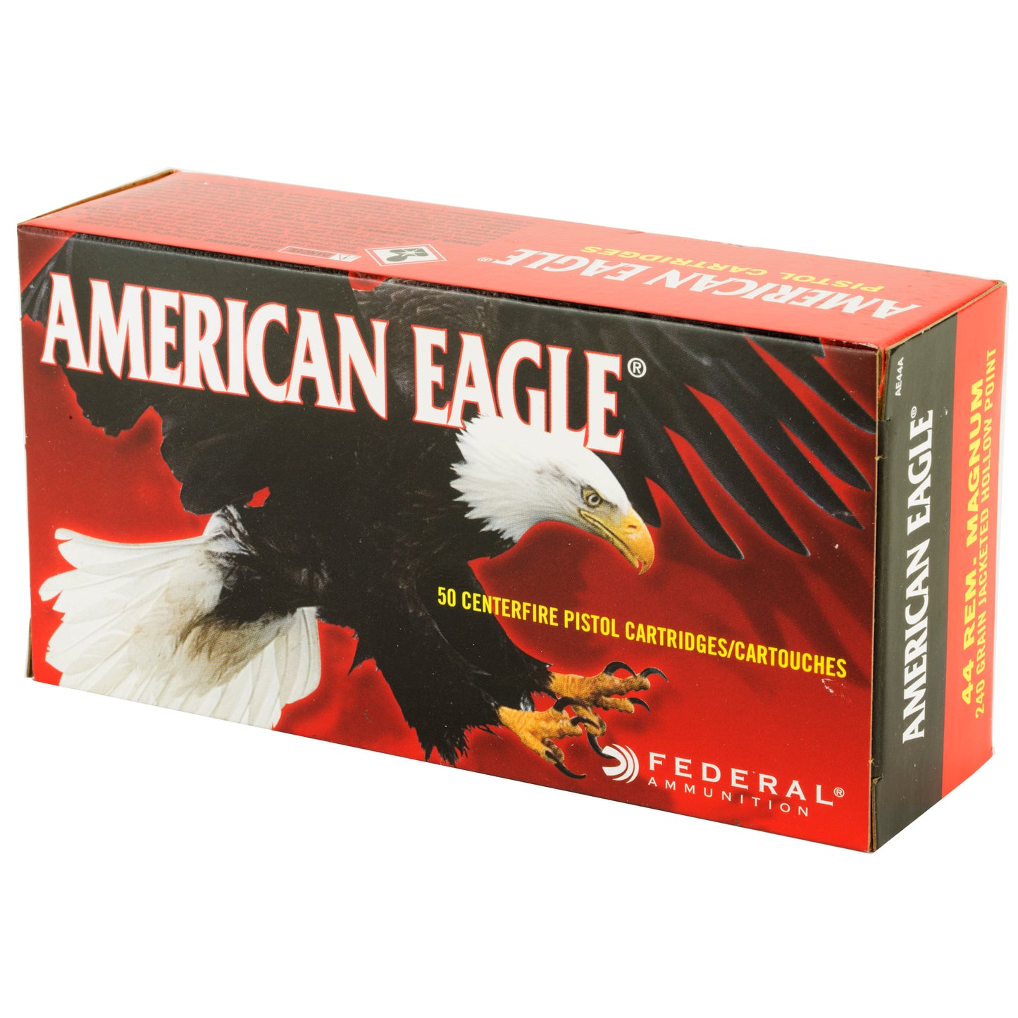 Federal, American Eagle, 44 Remington Magnum, 240 Grain | Jacketed Hollow Point, JHP | 50 Rounds per Box