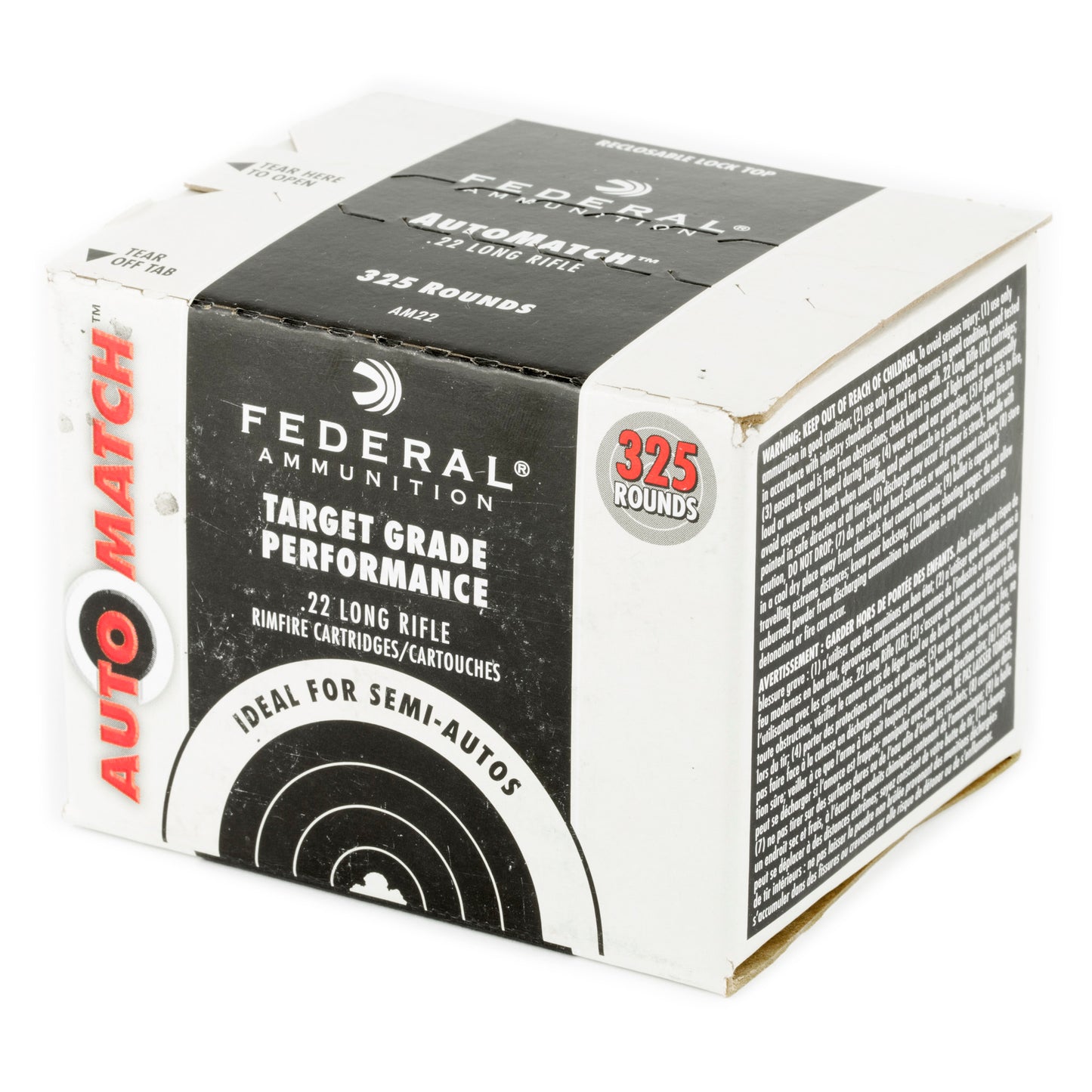 Fed Auto Mtch 22lr 40gr Sld 325/3250