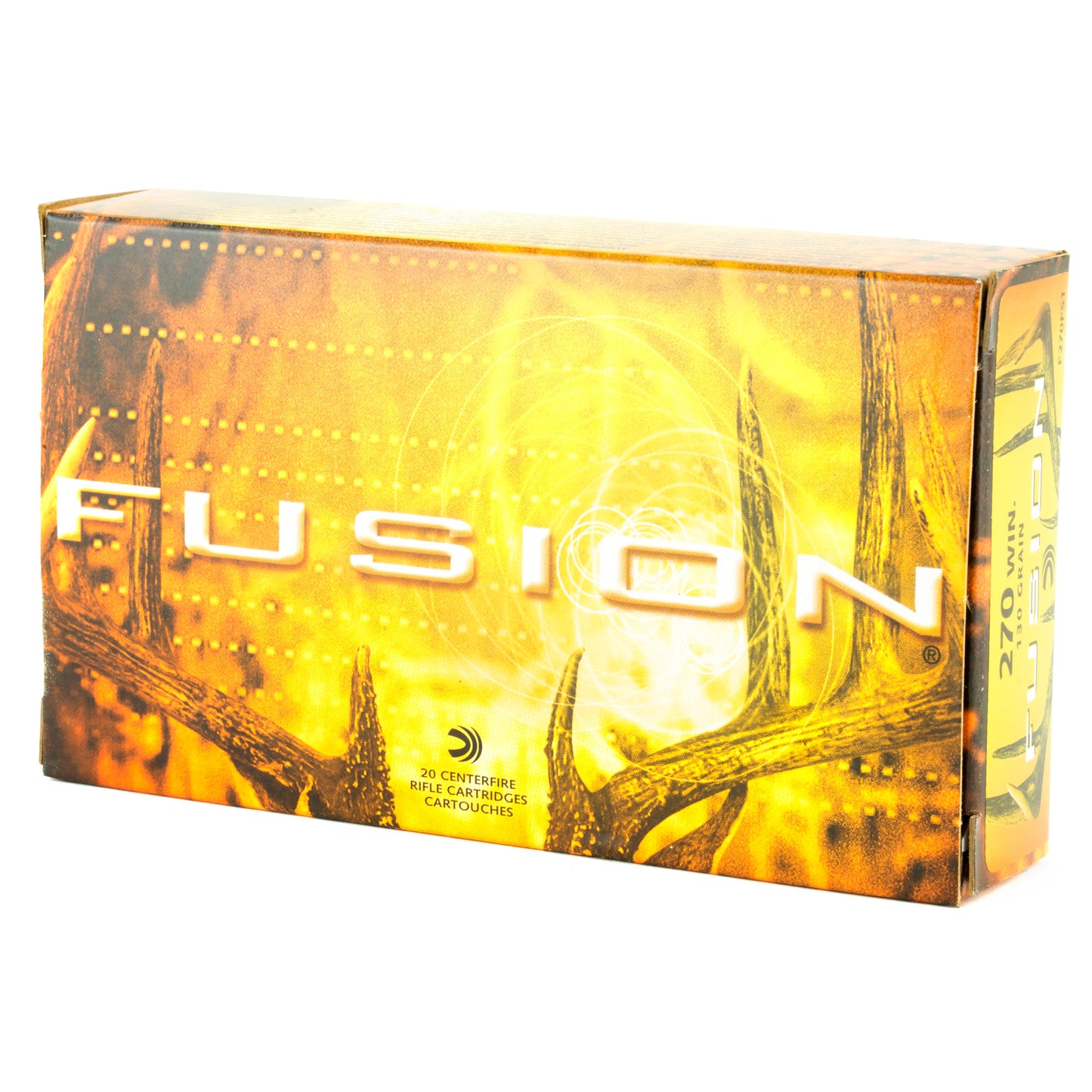 Federal, Fusion, 270WIN, 130 Grain, Boat Tail  (20 Round Box)