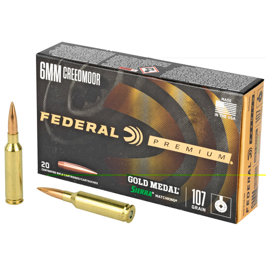 Fed Gold Mdl 6mm crd 107gr Smk 20/200