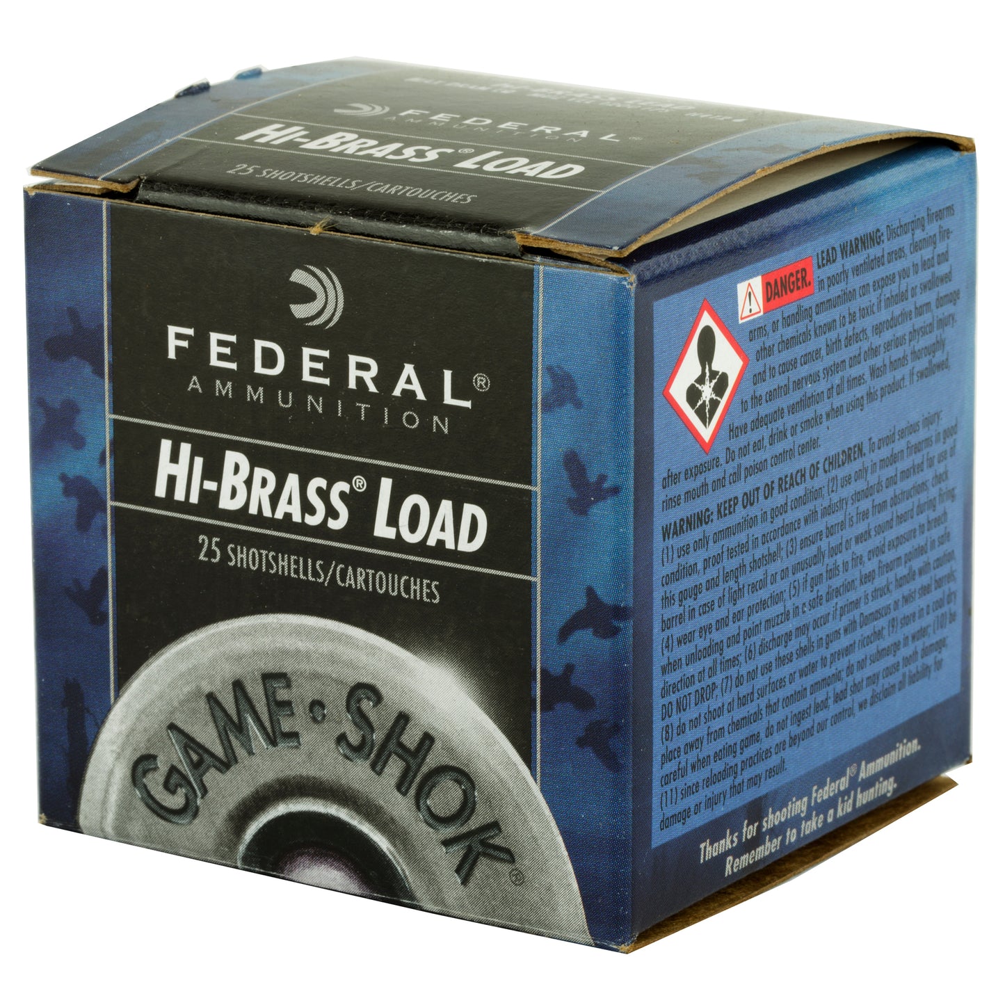 Federal, GameShok, 410 Gauge, 2.5", #6, Max Dram, .5oz, Shotshell Lead Shot  (25 Round Box)