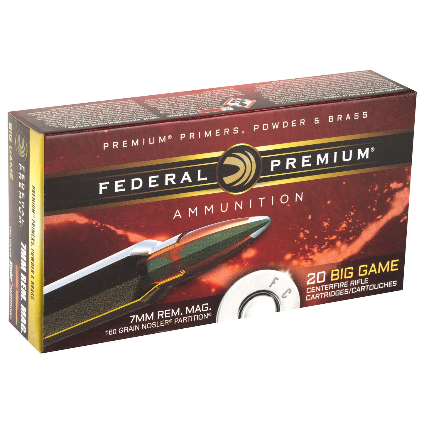 Fed Prm 7mmrem 160gr Np 20/200