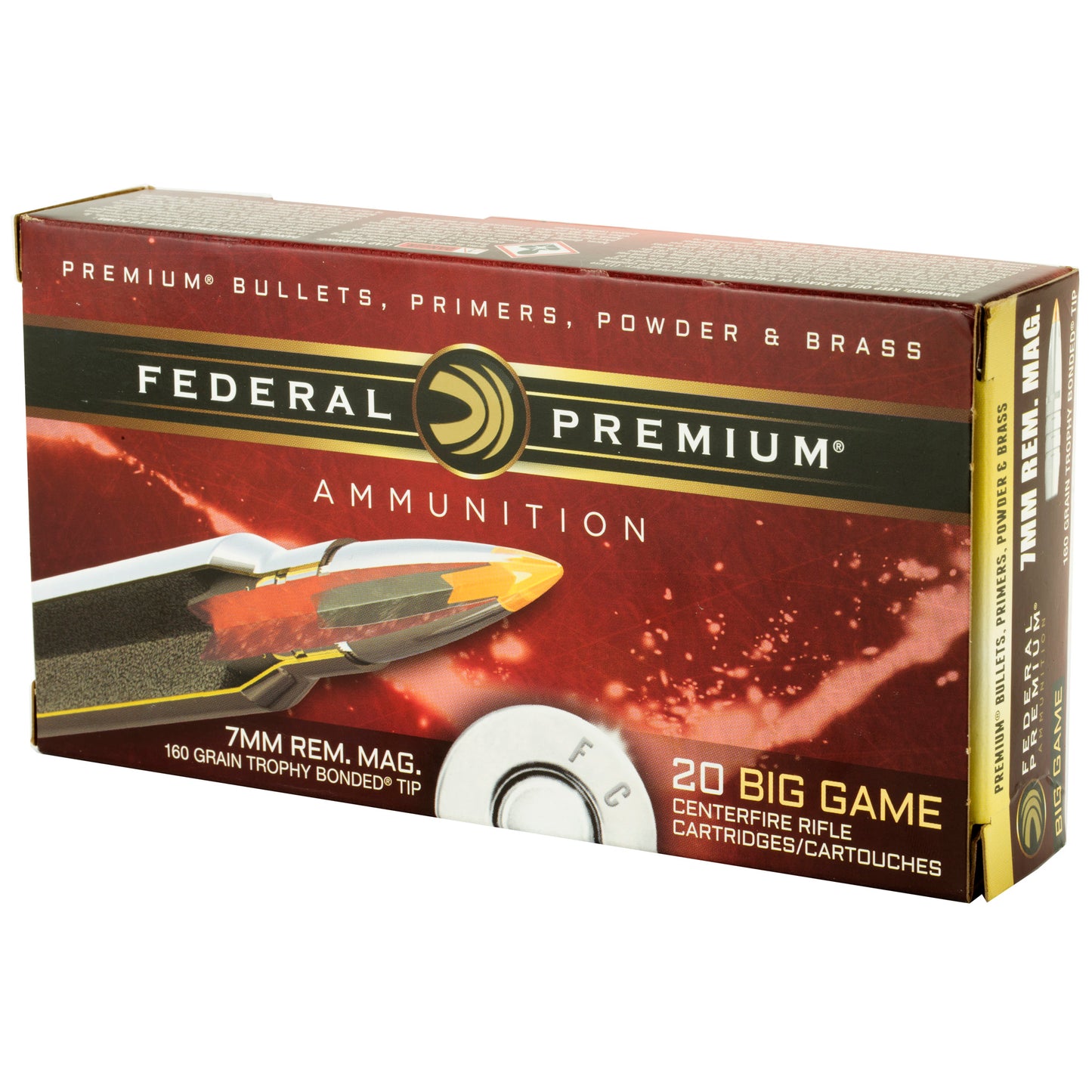 Fed Prm 7mmrem 160gr Trphy Tip 20/20