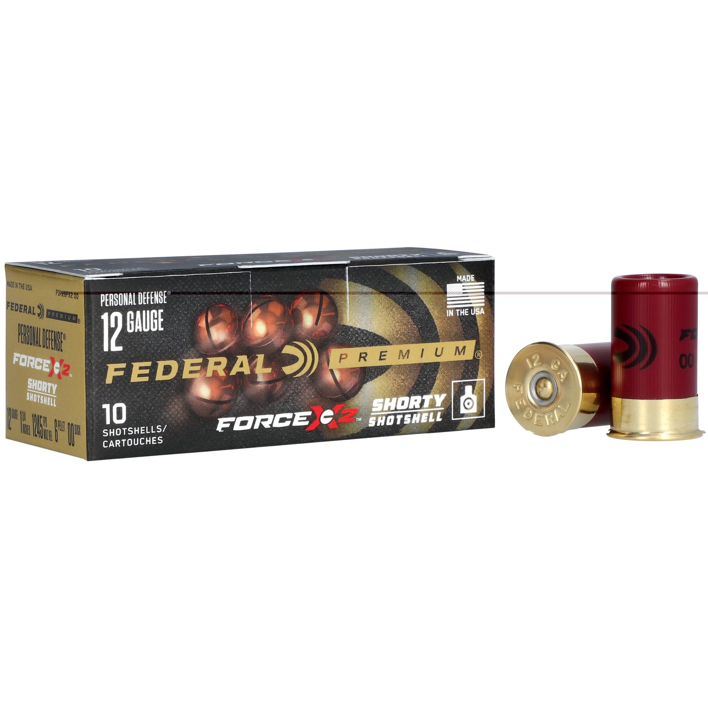 Federal Premium Force X2 12Ga 1.75 6pllt 00 (10 Round Box)