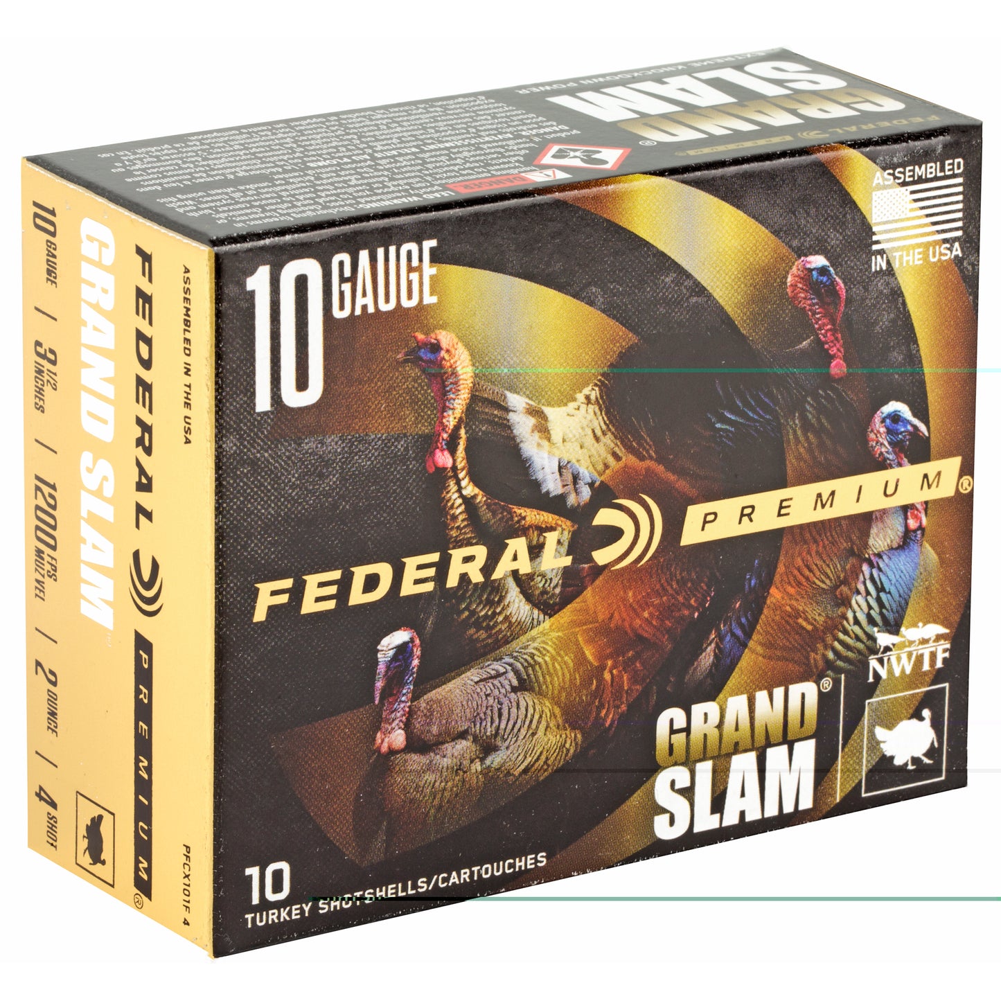 Federal, Grand Slam, 10 Gauge 3.5", #4, 2oz  (10 Round Box)