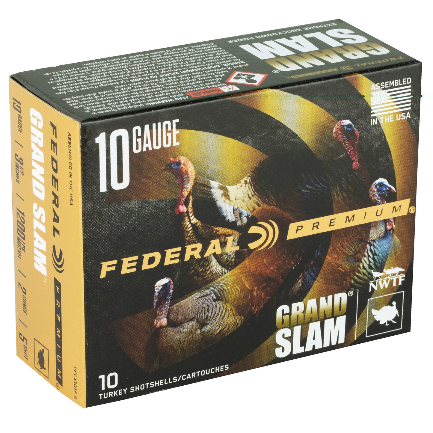 Federal, Grand Slam, 10 Gauge, 3.5", #5 Shot, 2oz  (10 Round Box)