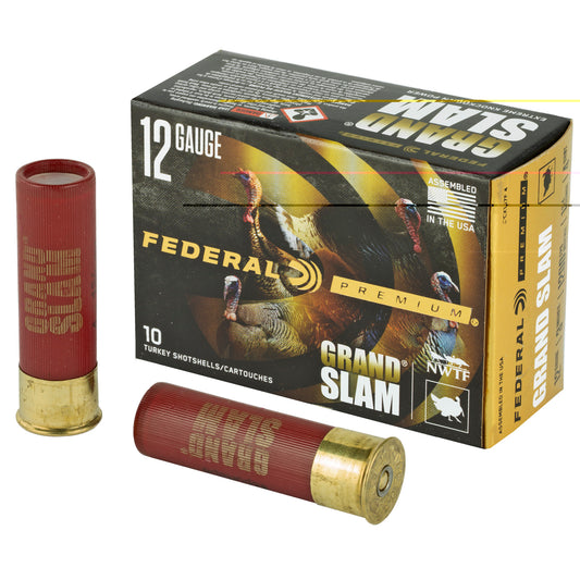 Federal, Grand Slam, 12 Gauge, 3", #4, 1.75oz, Flight Control  (10 Round Box)