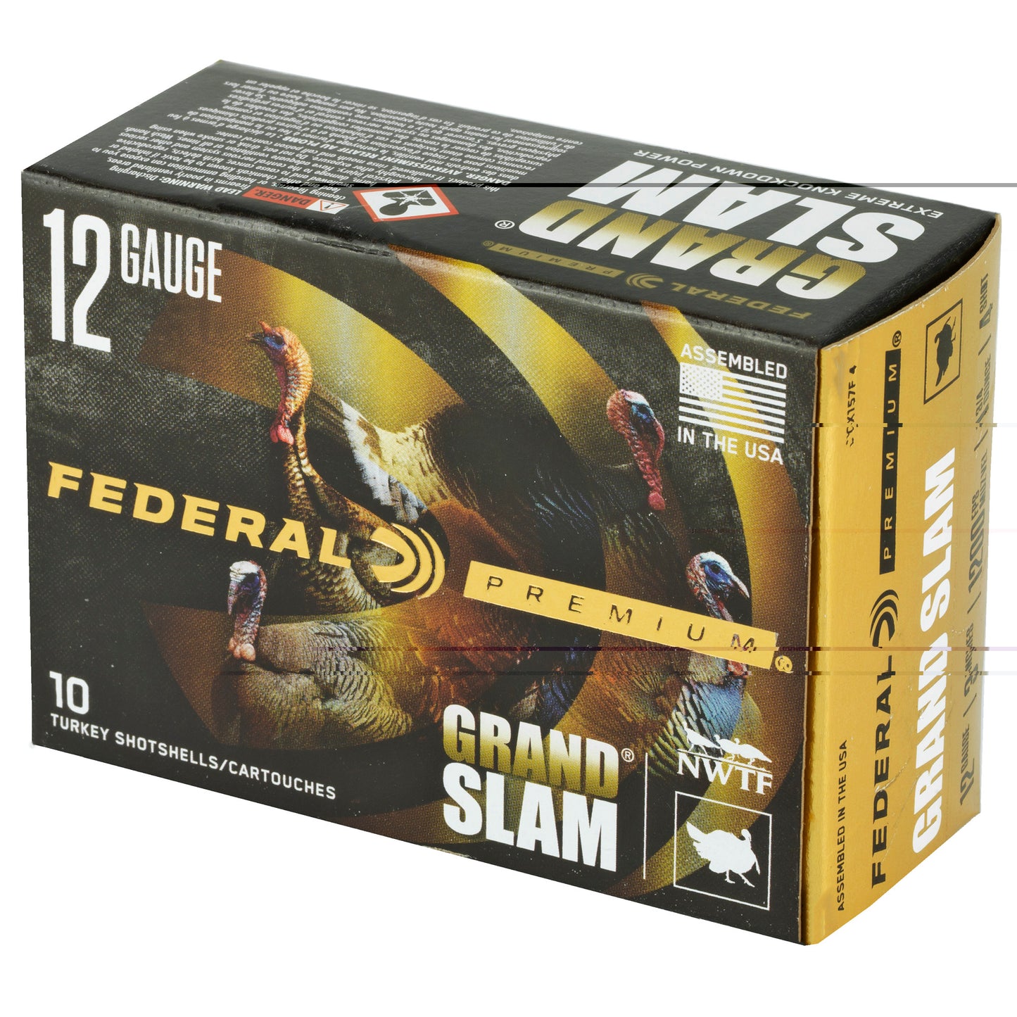 Federal, Grand Slam, 12 Gauge, 3", #4, 1.75oz, Flight Control  (10 Round Box)