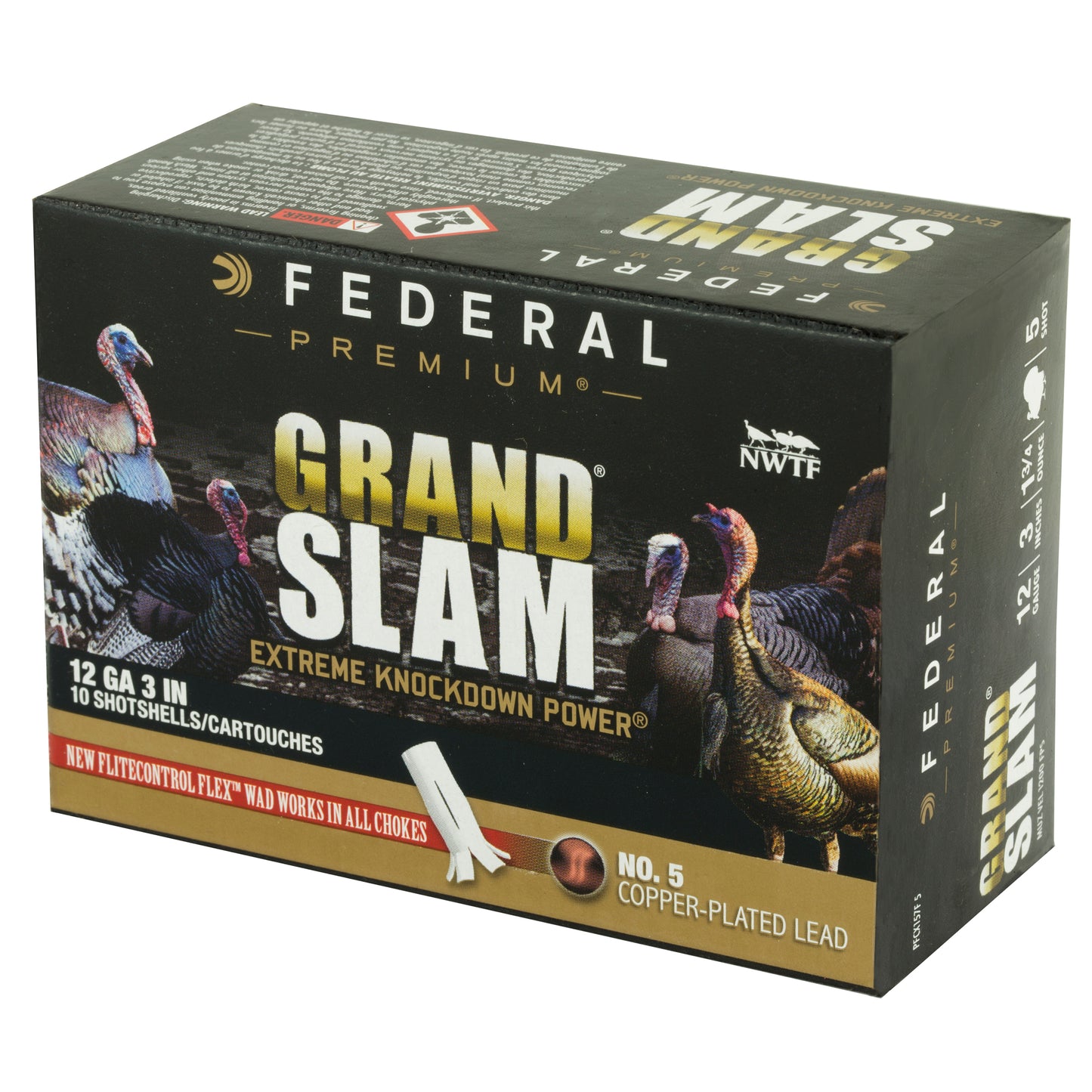 Fed Grand Slam 12ga 3" #5 1.75oz 10/