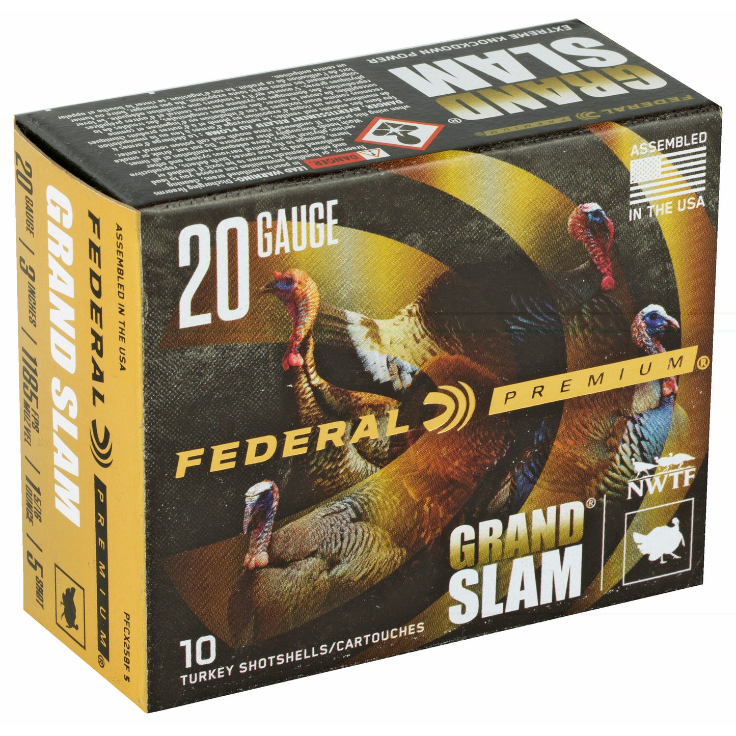 Federal, Grand Slam, 20 Gauge, 3", #5, 1-5/16oz, Flight Control  (10 Round Box)