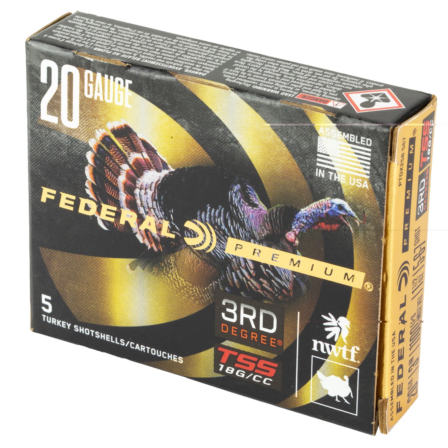 Federal, 3rd Degree, 20 Gauge, 3", 5/6/7 Shot Combo, 1.75oz, Flight Control  (5 Round Box)