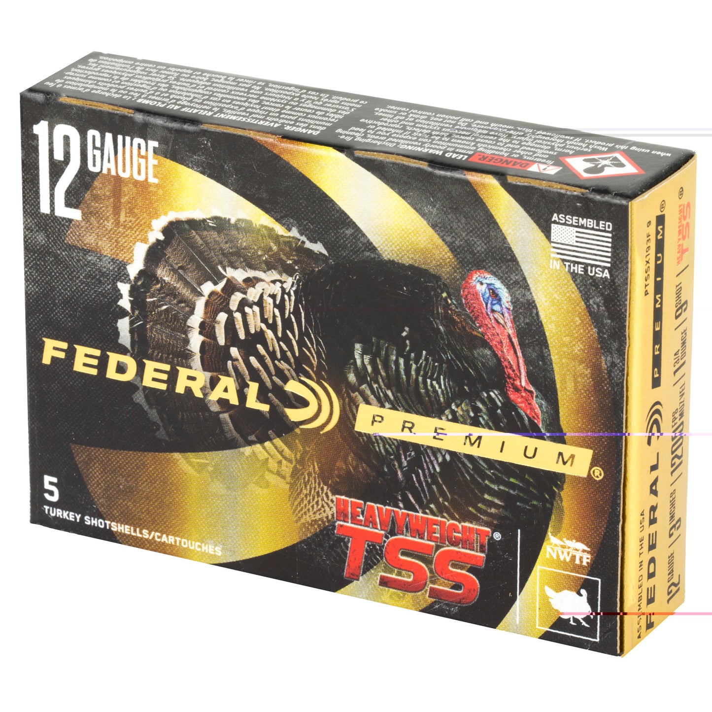 Federal, Heavyweight TSS with Flightcontrol Flex, 12 Gauge 3", #9 Shot, 1 3/4oz, TSS (5 Round Box)