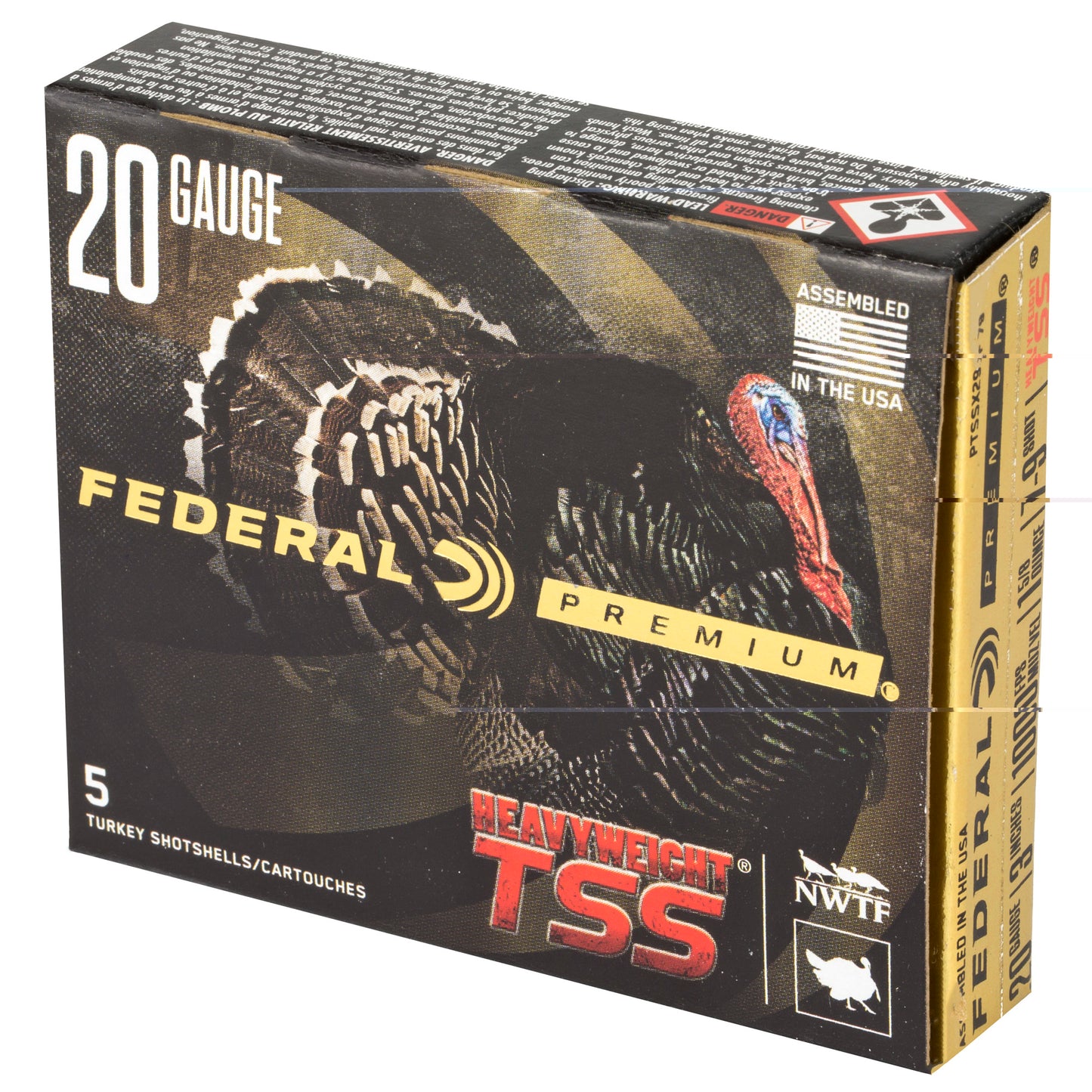 Federal, Heavyweight TSS with Flightcontrol Flex, 20 Gauge 3", 7/9 Combo, 1 5/8oz  (5 Round Box)