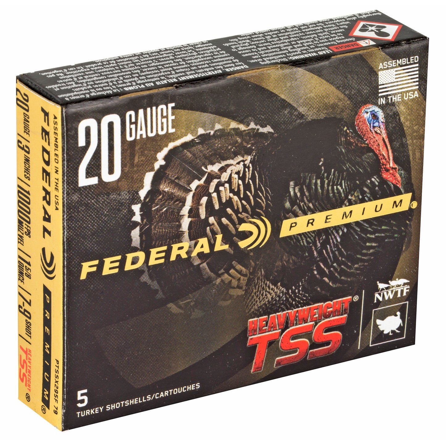 Federal, Heavyweight TSS with Flightcontrol Flex, 20 Gauge 3", 7/9 Combo, 1 5/8oz  (5 Round Box)