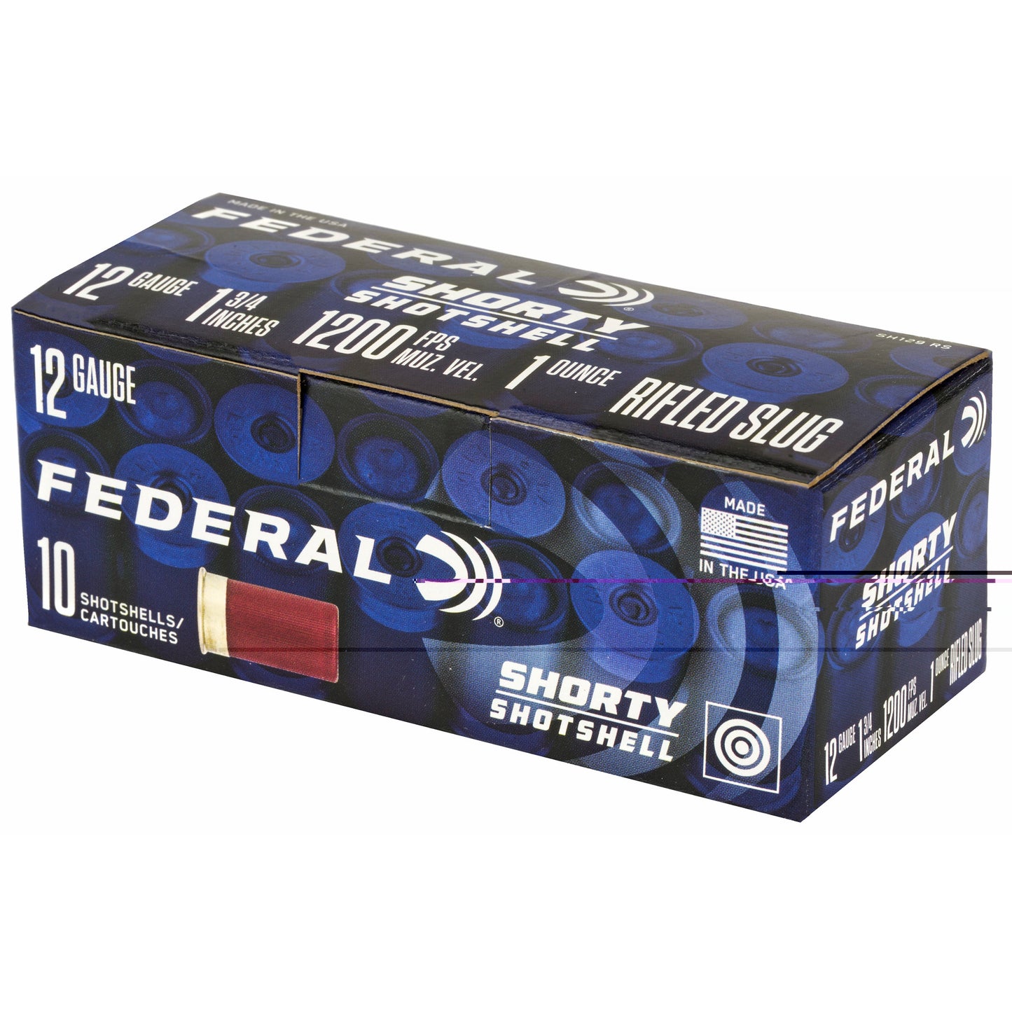 Federal, Shorty Shotshell, 12 Gauge 1.75", Rifled Slug  (10 Round Box)