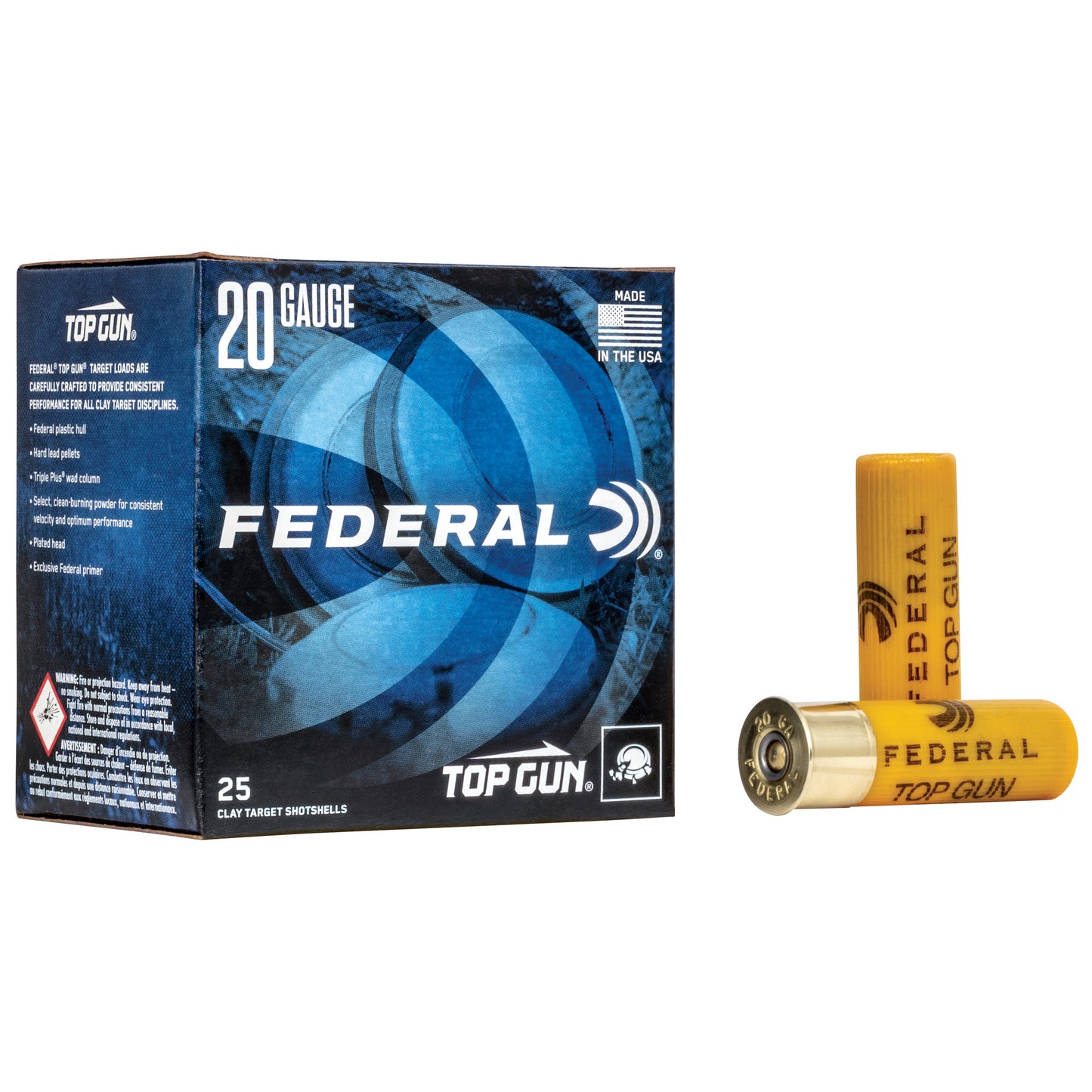 Federal, Top Gun, 20 Gauge 2.75", #8, 7/8 oz.  (25 Round Box)