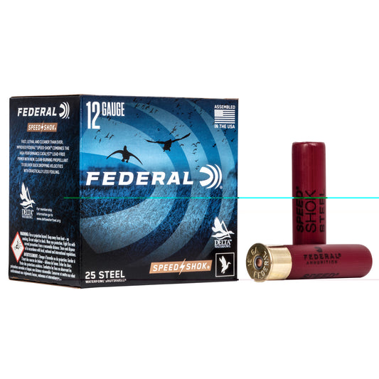 Federal, Speed-Shok, 12 Gauge 3.5", #2, 1 3/8 oz, Steel Shot  (25 Round Box)