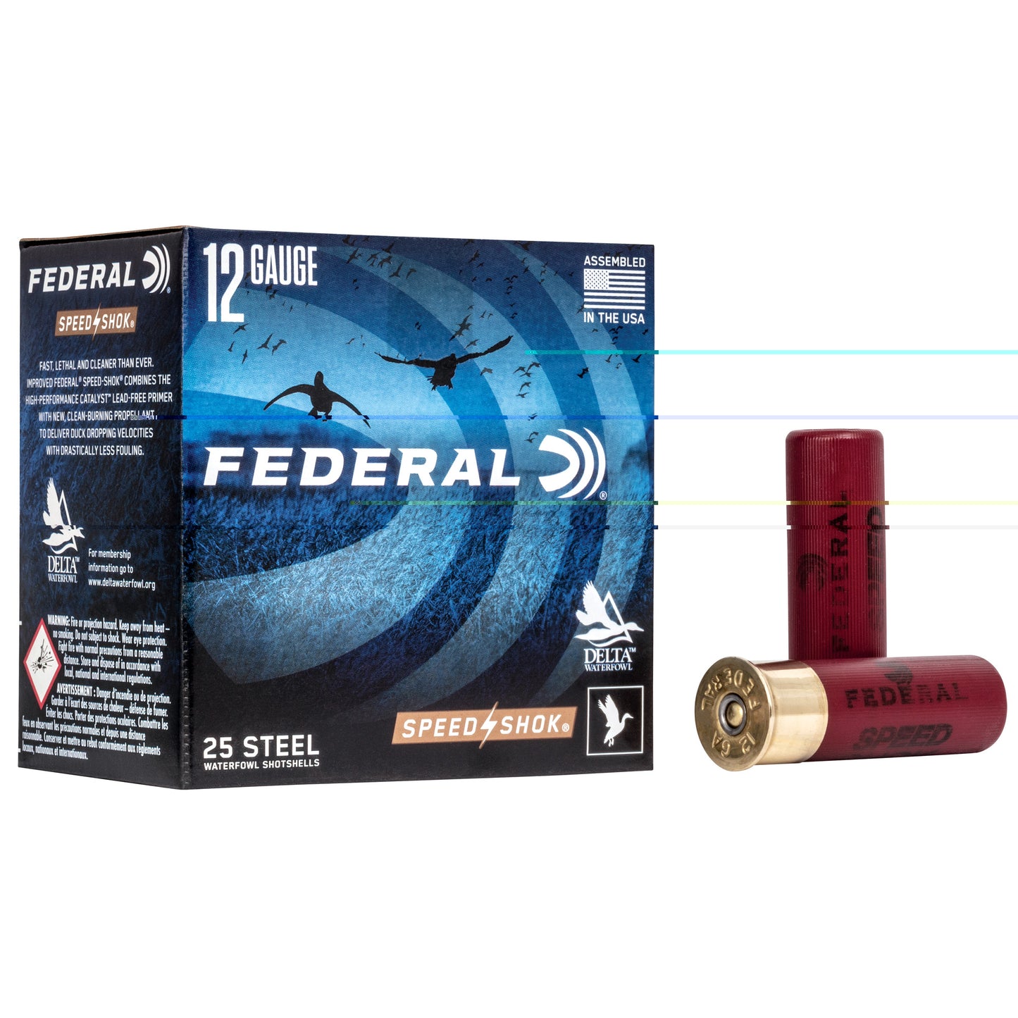 Federal, Speed-Shok, 12 Gauge 3", #BB, 1 1/4 oz, Steel Shot  (25 Round Box)