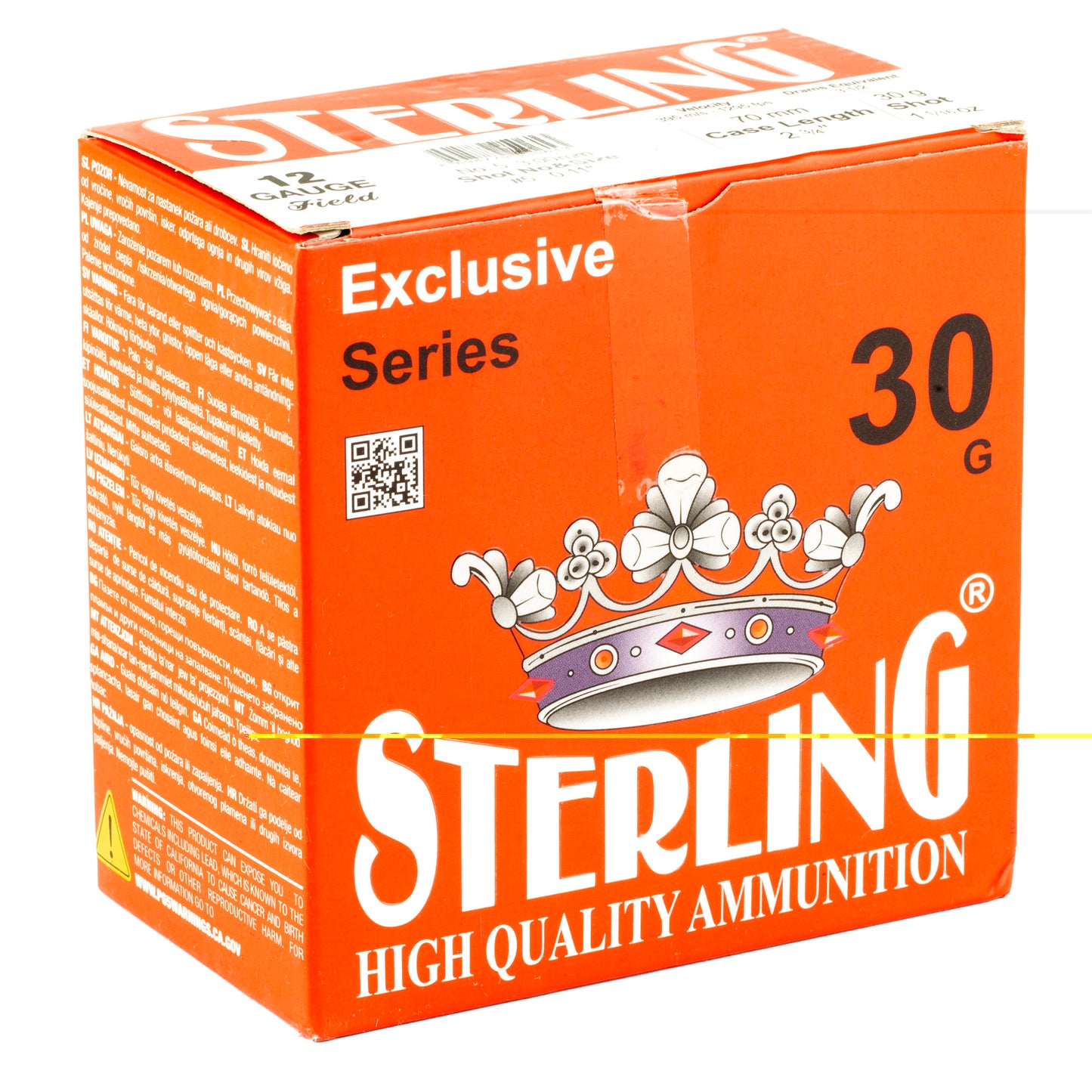 Sterling, Exclusive Series, 12 Gauge 2.75", #5, 1 1/6 oz, Shot Shell  (25 Round Box)