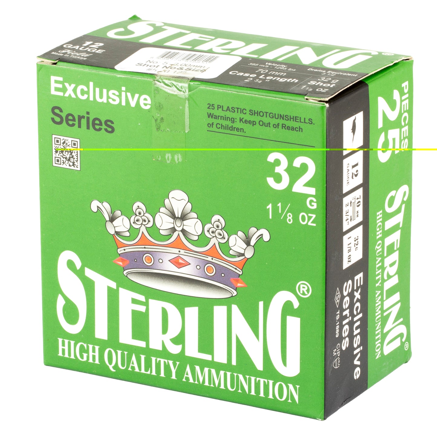 Sterling, Exclusive Series, 12 Gauge 2.75", #5, 1 1/8 oz, Shot Shell  (25 Round Box)