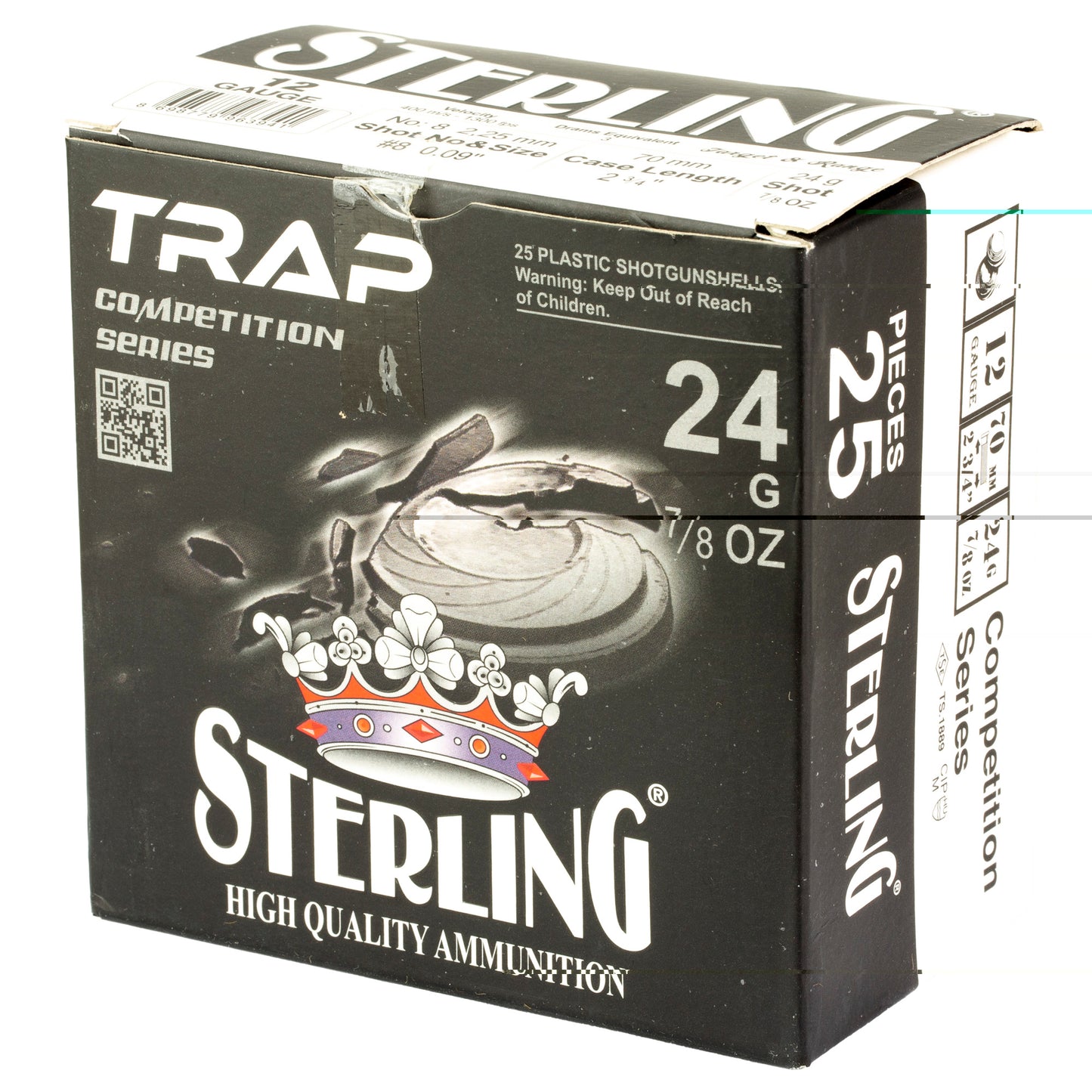 Sterling, Competition Series, 12 Gauge 2.75", #8, 7/8 oz., Shot Shell  (25 Round Box)