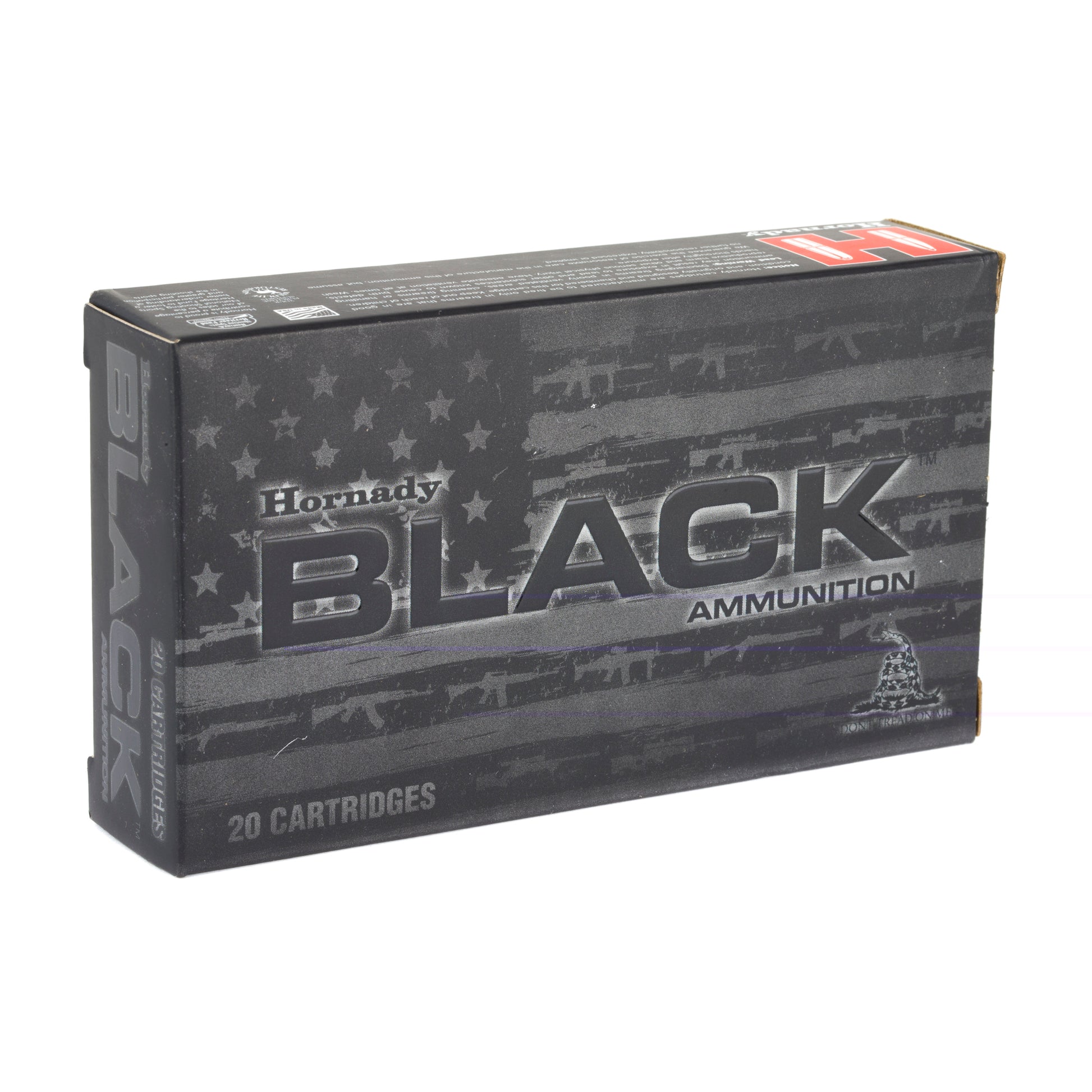 Hornady, BLACK, 308 Winchester, 168 Grain, A-MAX, 20 Round Box