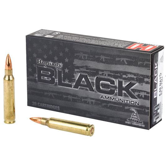 Hornady, BLACK, 5.56NATO, 62 Grain | FMJ |  (20 Round Box)