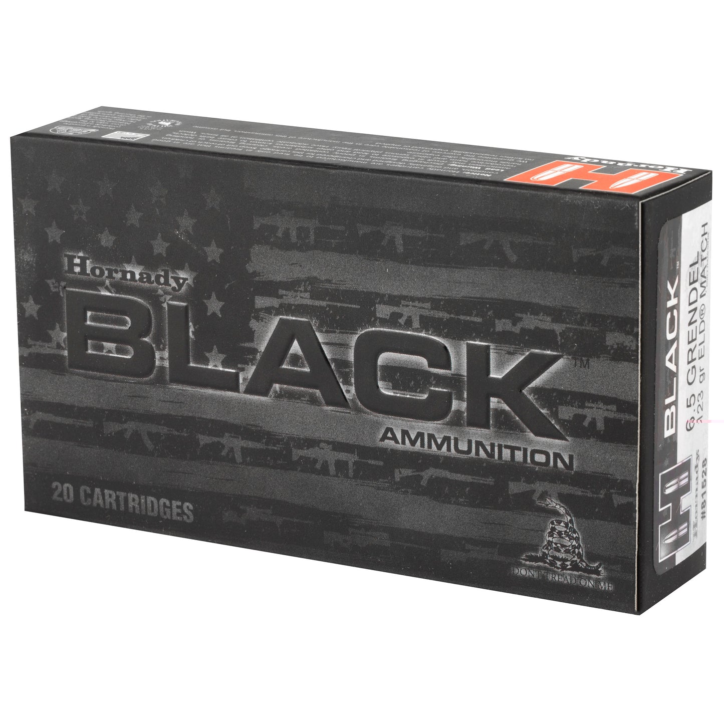 Hornady Black 6.5gren 123gr Eld 20/200