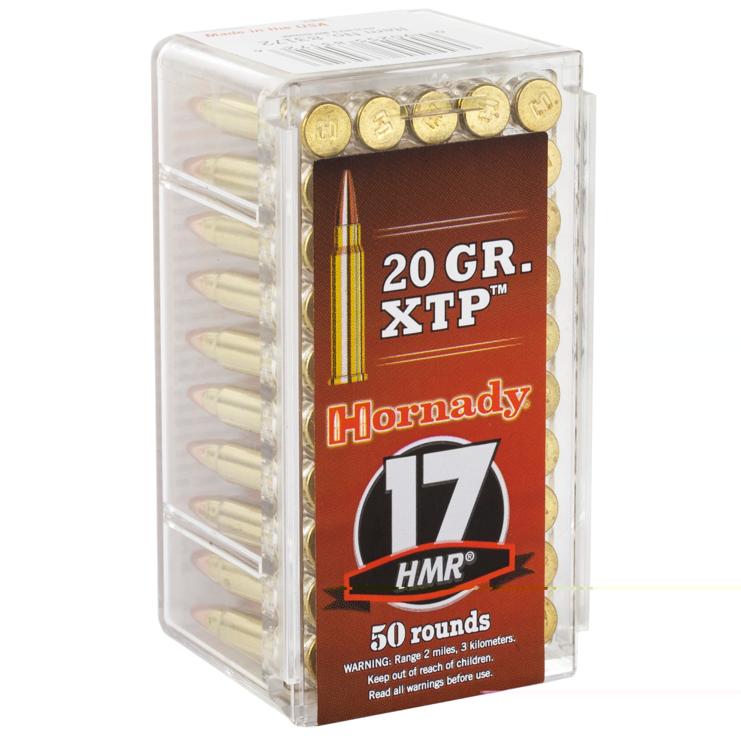 Hornady, Varmint Express, 17HMR, 20 Grain, XTP  (50 Round Box)