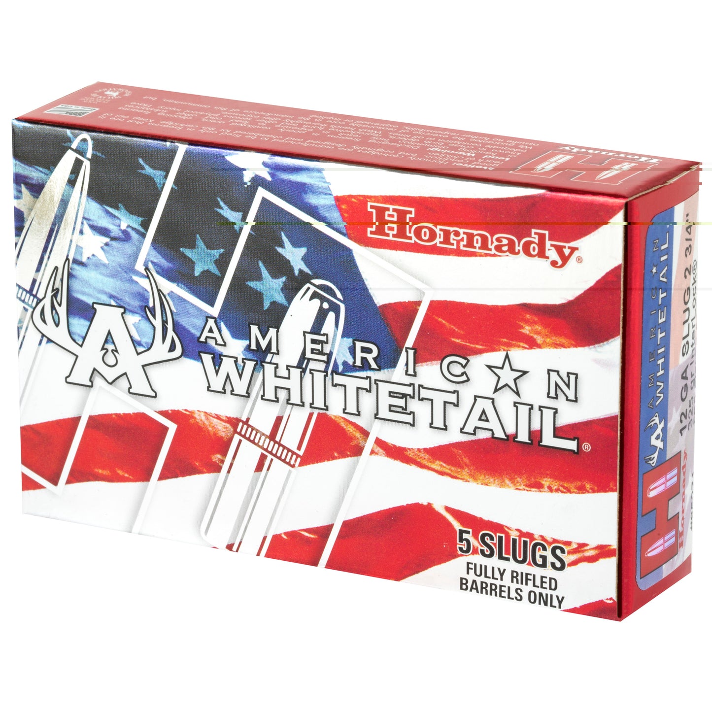 Hornady, American Whitetail, 12 Gauge, 2.75", 325 Grain, InterLock, Rifled Slug  (5 Round Box)