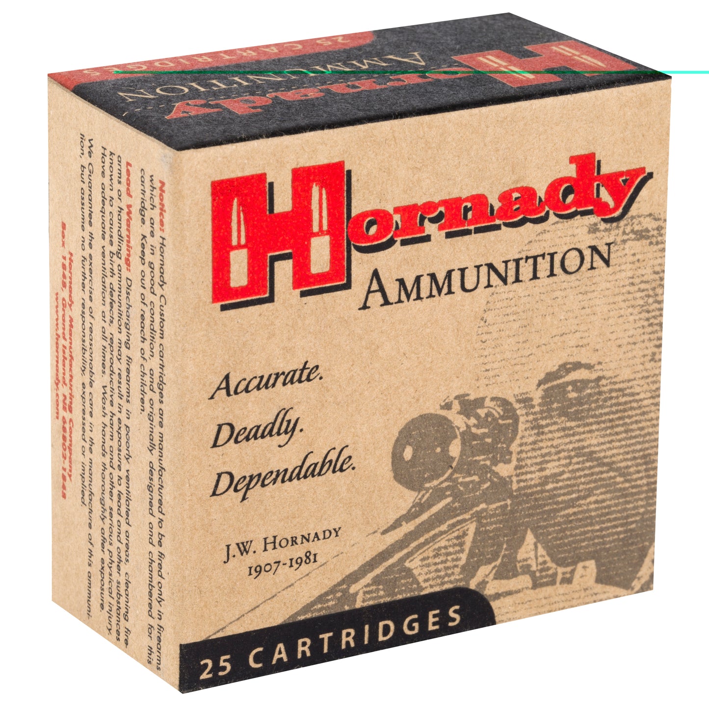 Hornady 25ACP, 35grain, Extreme Terminal Performance, XTP, 25 Rounds per Box 