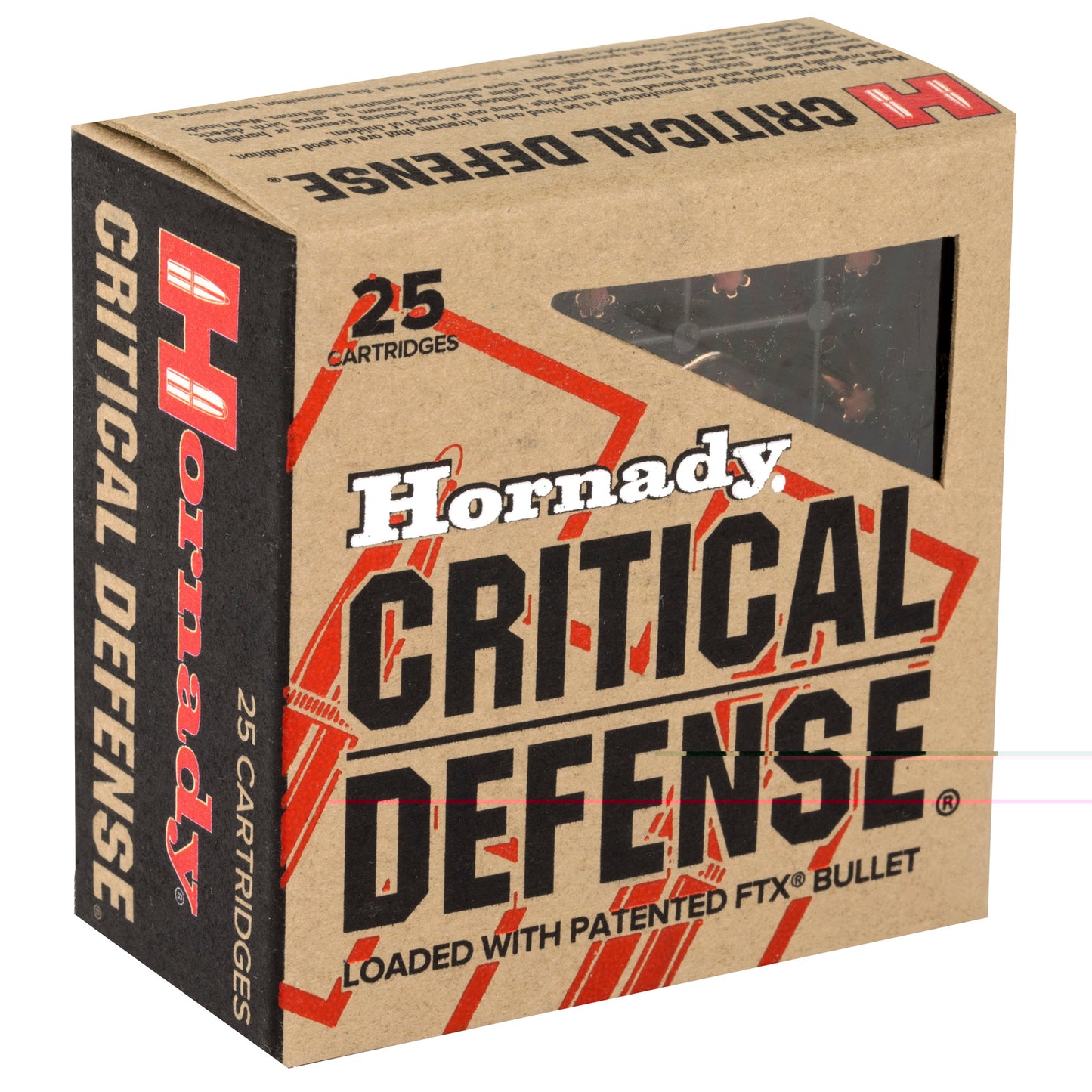 Hornady, Critical Defense, .25 ACP, 35 Grain | Flextip, FTX | 25 Rounds per Box 