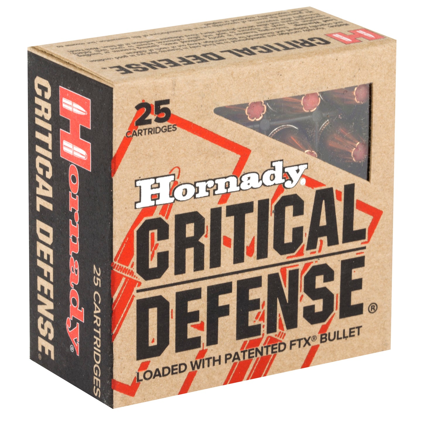 Hornady, Critical Defense, 9mm, 115 Grain | Flextip, FTX | 25 Round Box 