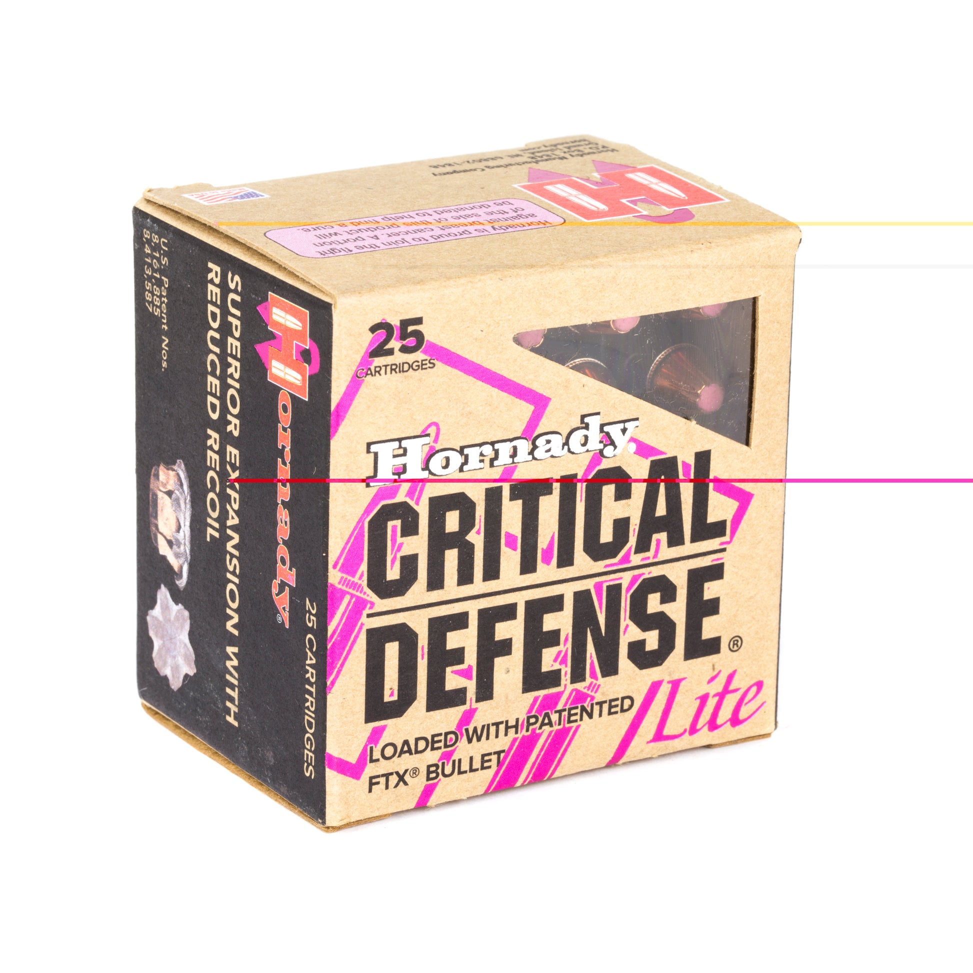 Hornady, Critical Defense, CD, Lite, 38 Special, SPL, 90grain, Flextip, FTX, 25 Rounds per Box