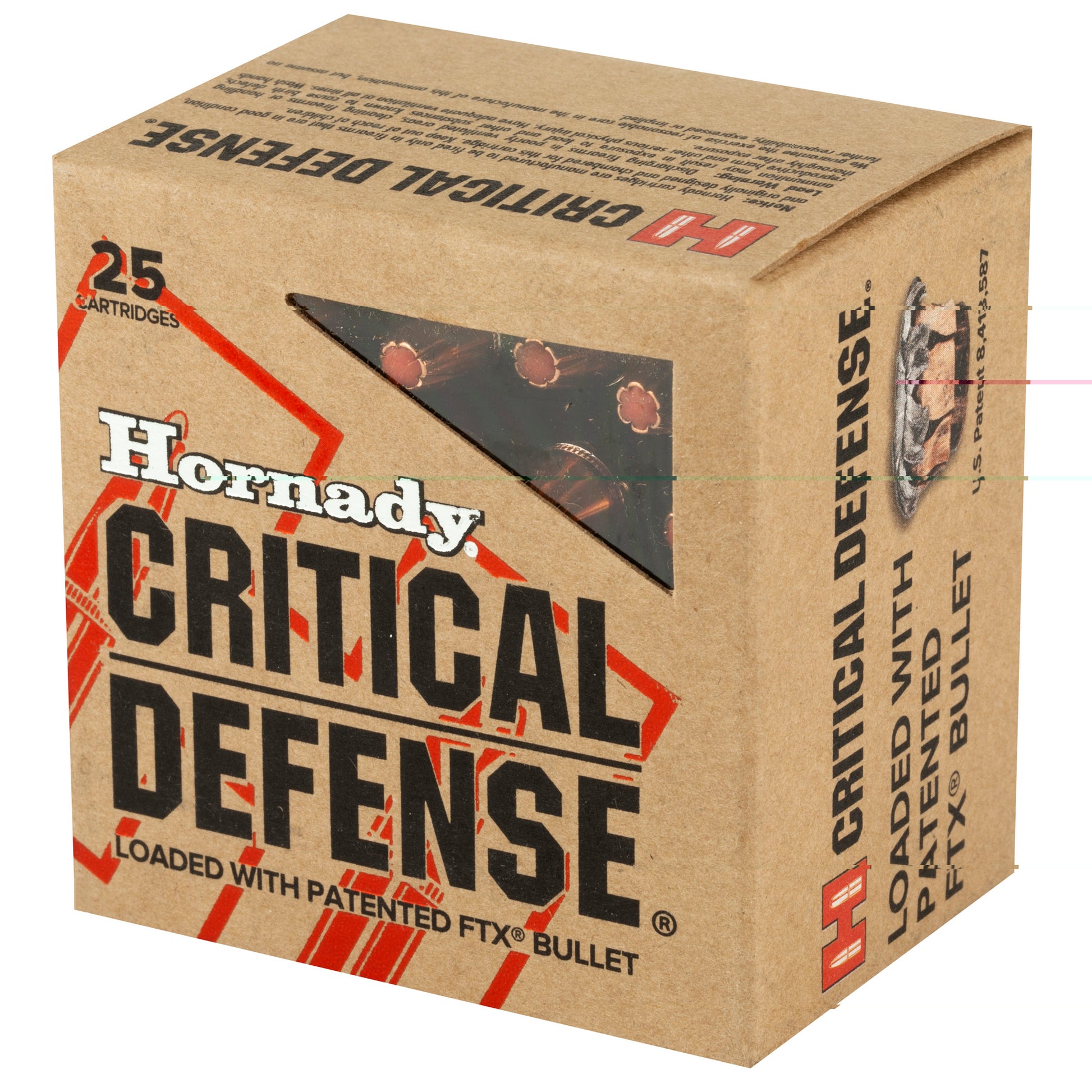 Hornady, Critical Defects, CD, .357 Magnum, 125grain | Flextip, FTX | 25 Rounds per Box