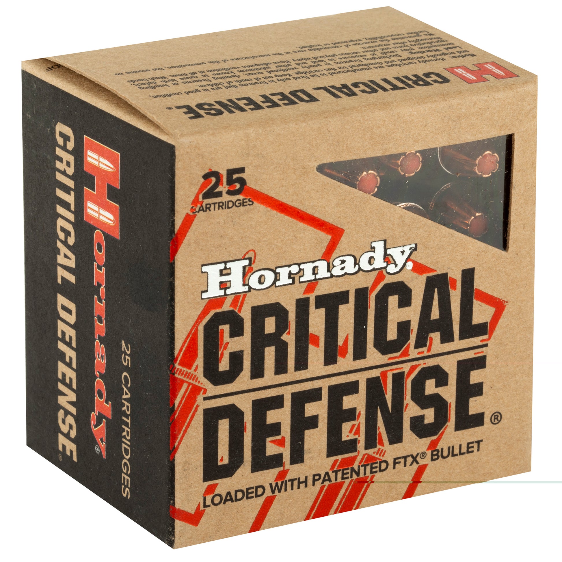 Hornady, Critical Defects, CD, .357 Magnum, 125grain | Flextip, FTX | 25 Rounds per Box