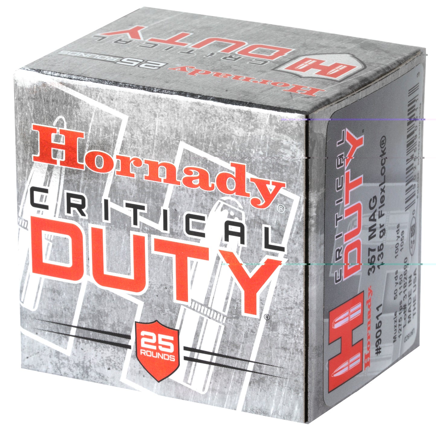 Hornady, Critical Duty, 357 Magnum, 135grain Flexlock, 25 Rounds per Box 